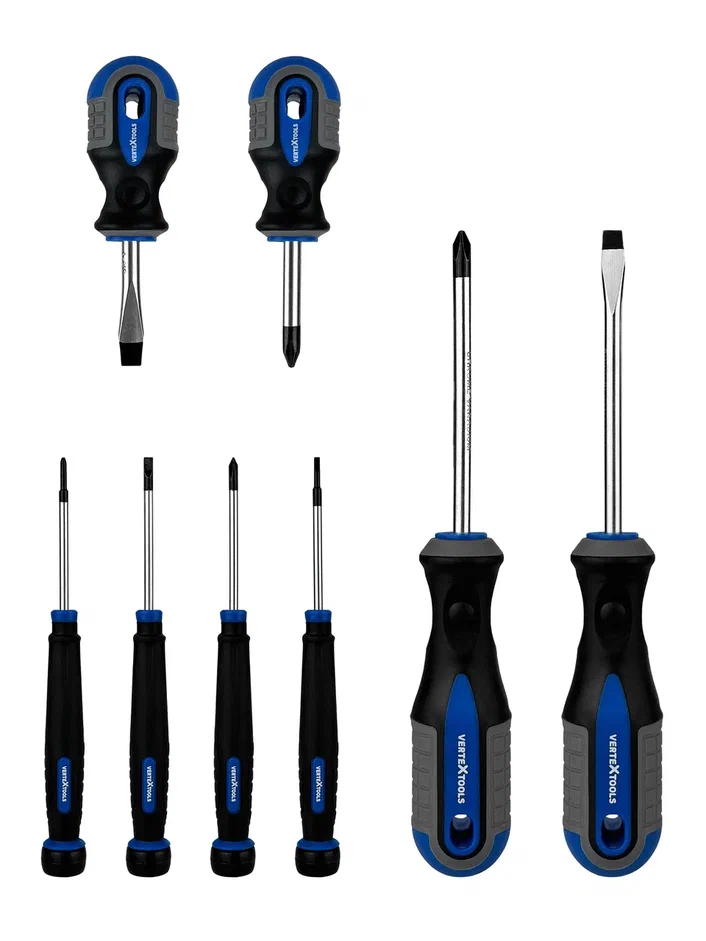 Изображение товара Набор отверток vertextools 8 предм 0061-8 для ремонта и монтажа