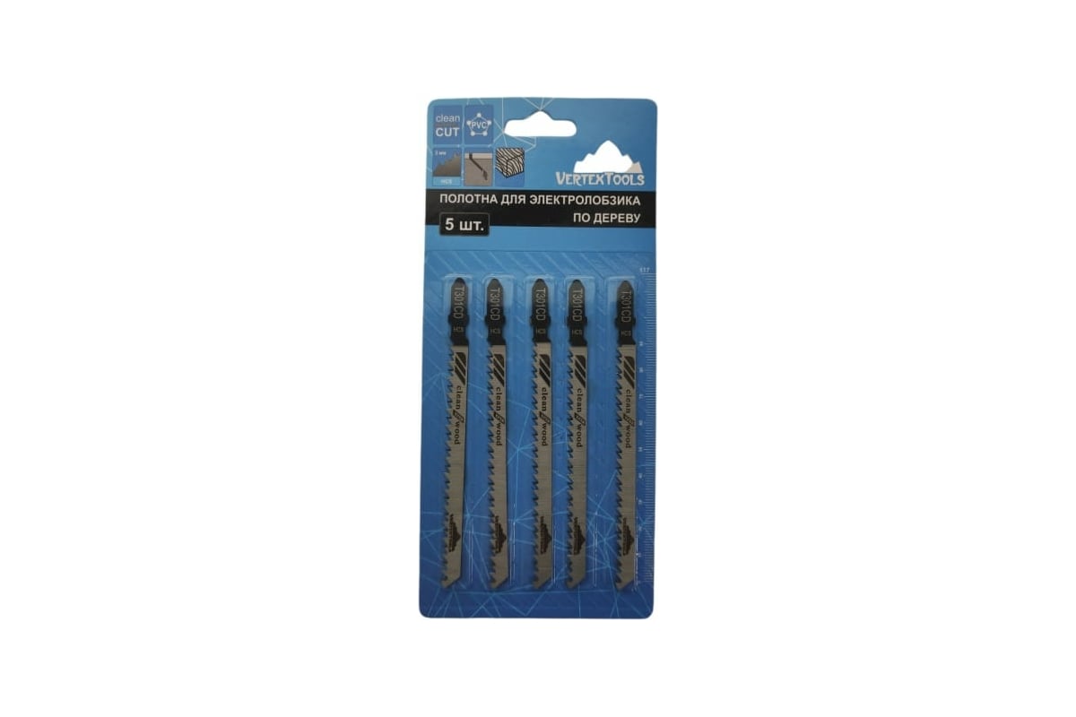 Изображение товара Полотно 5 шт для электролобзика vertextools T301CD