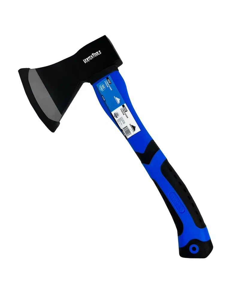 Изображение товара Топор vertextools 800 г с фибергласовым топорищем 10-35-800 надежный для рубки и строительных работ