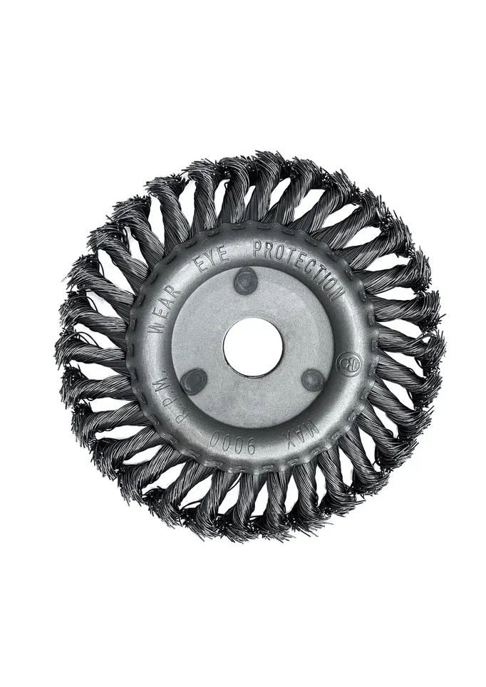 Изображение товара Щетка плоская для УШМ 125х22 мм крученая проволока vertextools