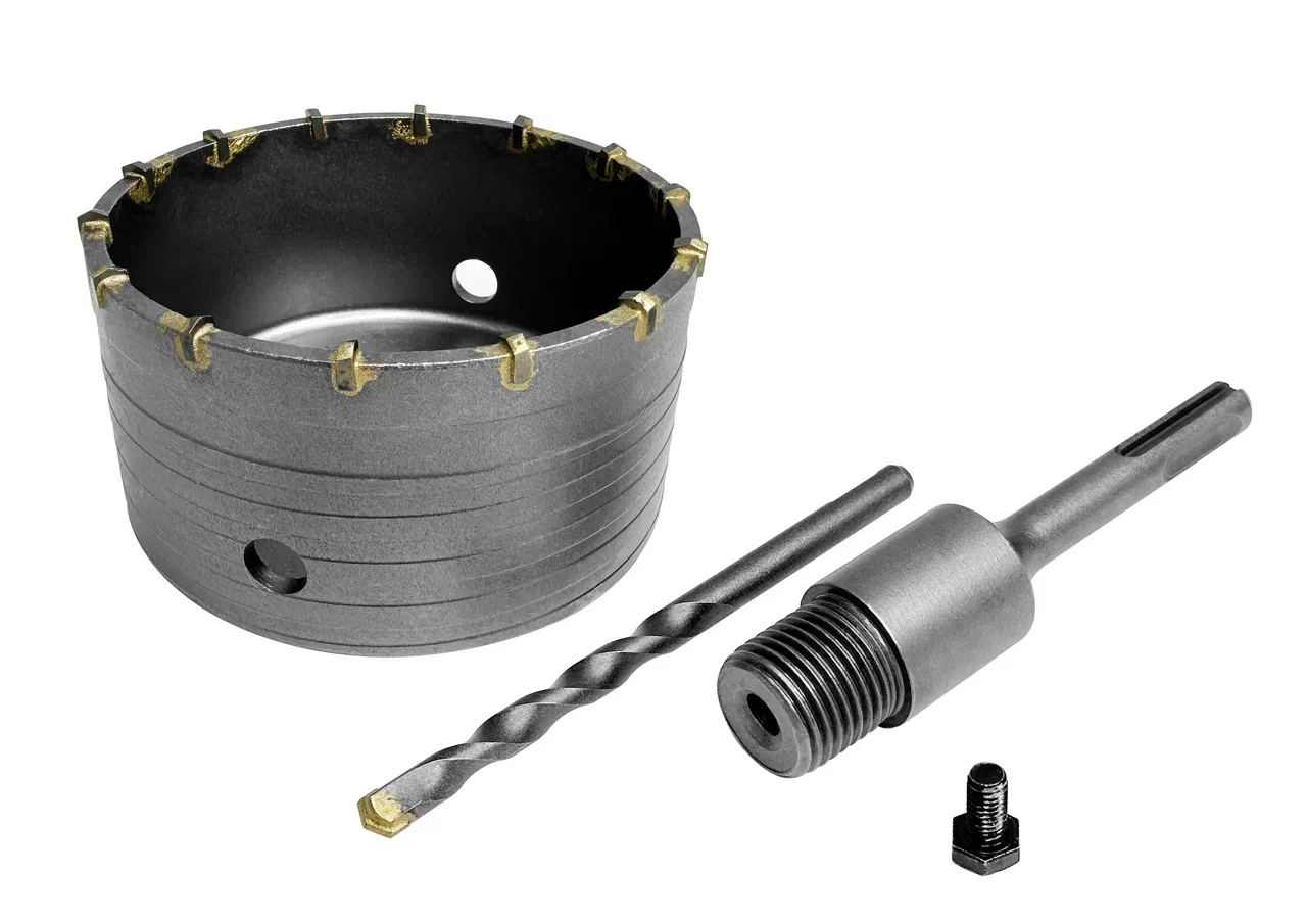 Изображение товара Коронка в сборе по бетону VERTEXTOOLS 110 мм М22 - 222-0110