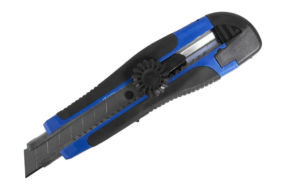 Изображение товара Нож малярный с двухкомпонентной ручкой vertextools круглый фиксатор 18мм 0044-100-18