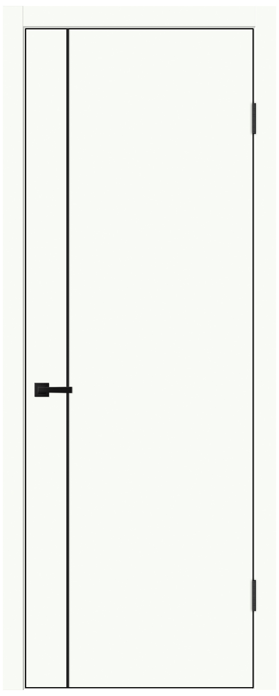 Изображение товара Дверное полотно Emalux Барс M1 700х2300 белый опал без врезки