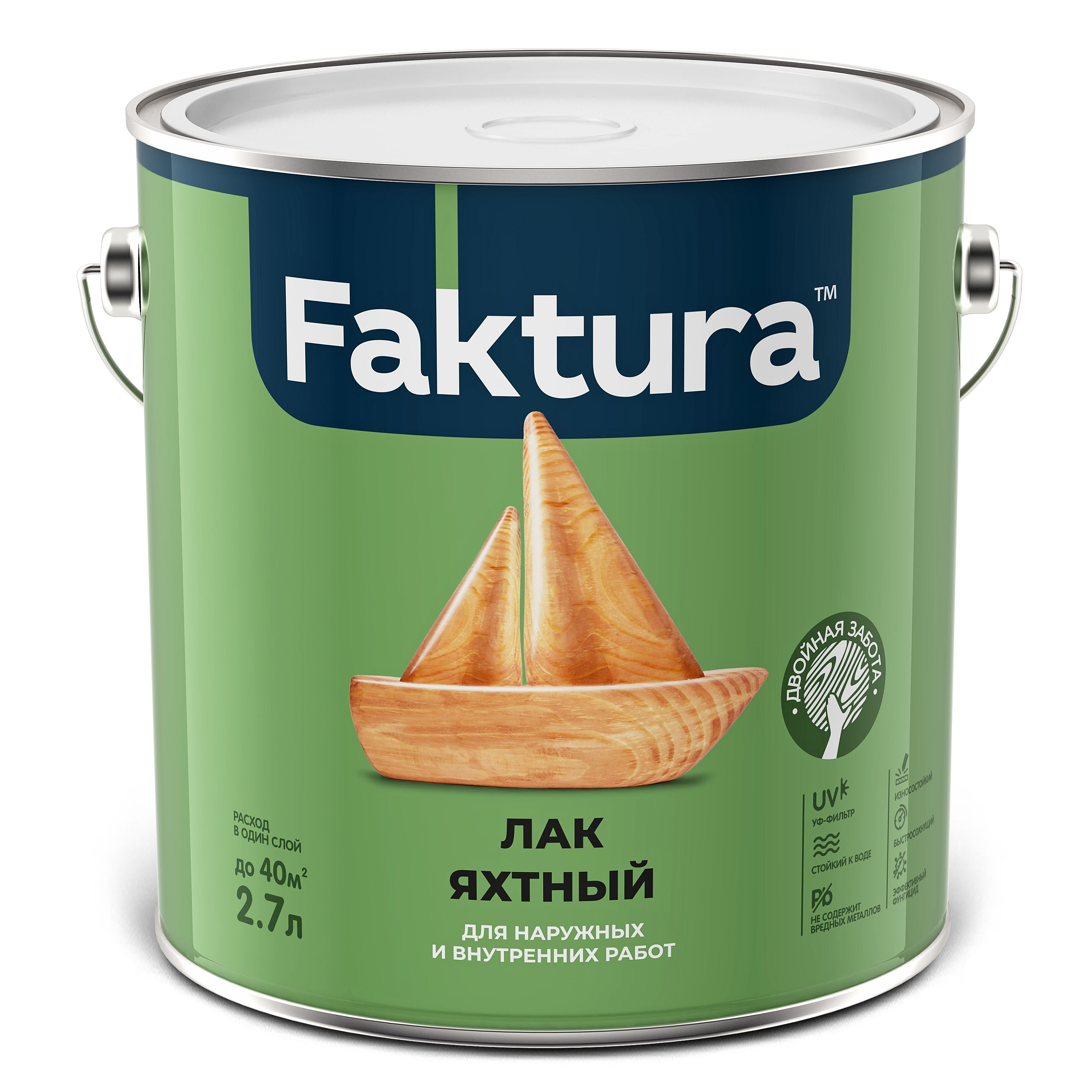 Изображение товара Лак FAKTURA яхтный,ведро 2,7 л