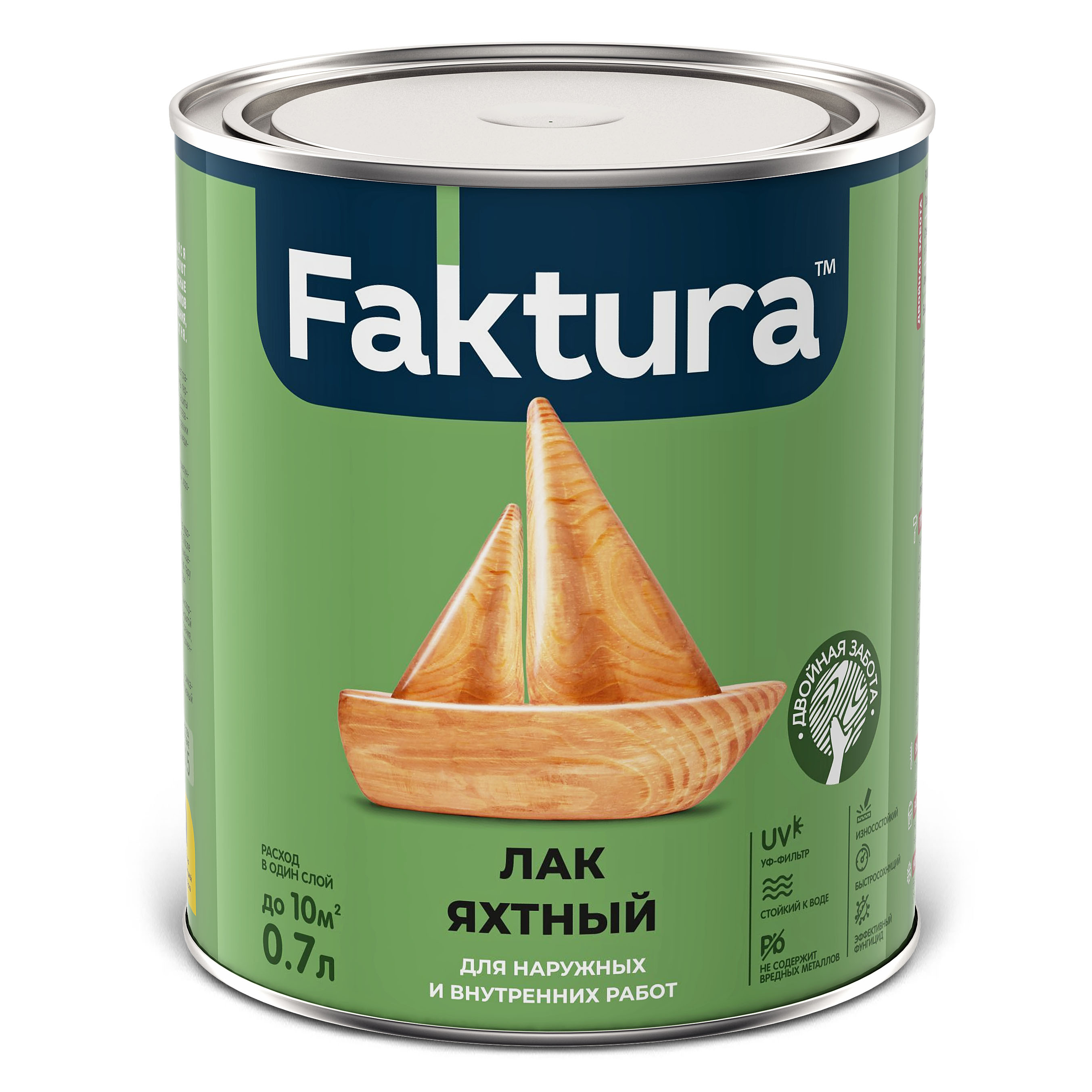 Изображение товара Лак FAKTURA яхтный полуматовый,банка 0,7 л