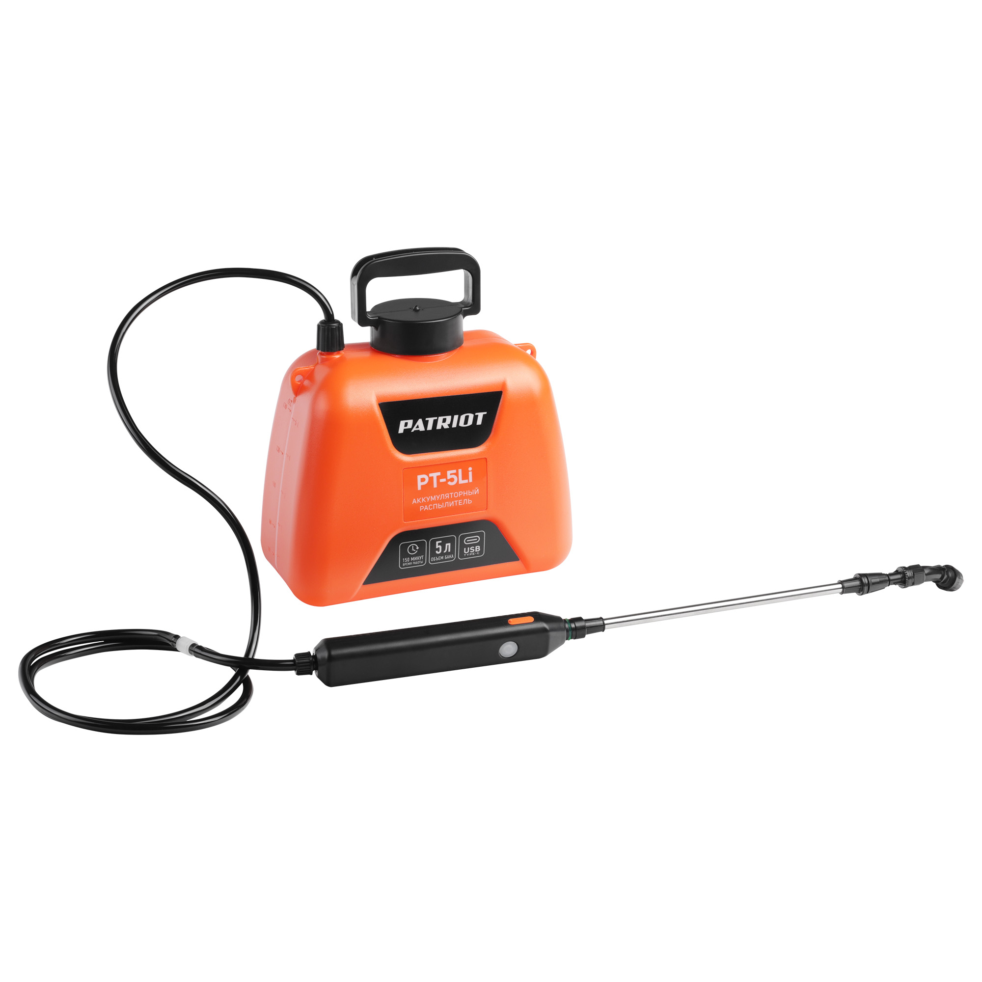Изображение товара Аккумуляторный распылитель PT-5Li 5 л with штанга, беспроводной садовый опрыскиватель