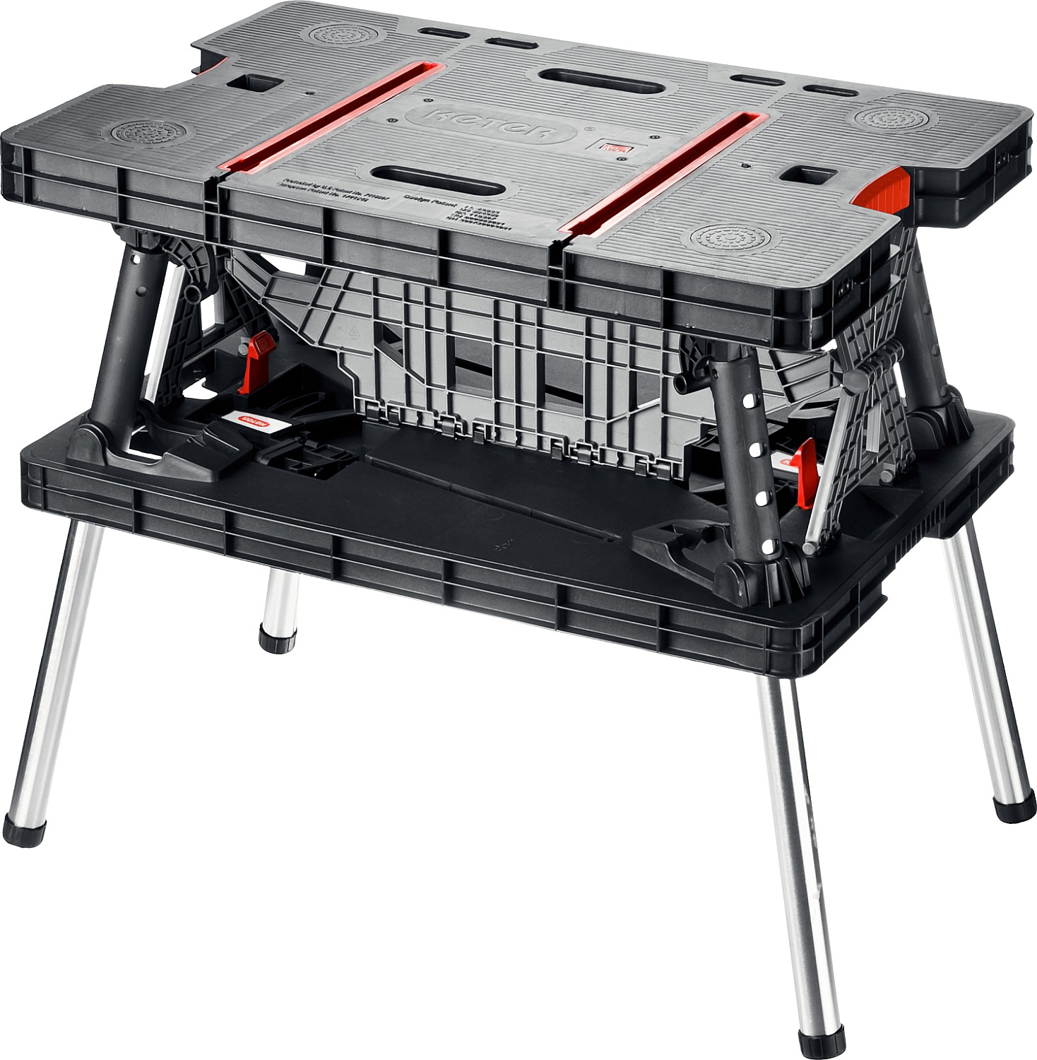 Изображение товара Верстак складной KETER FOLDING 850х550х755 мм с грузоподъемностью 453 кг