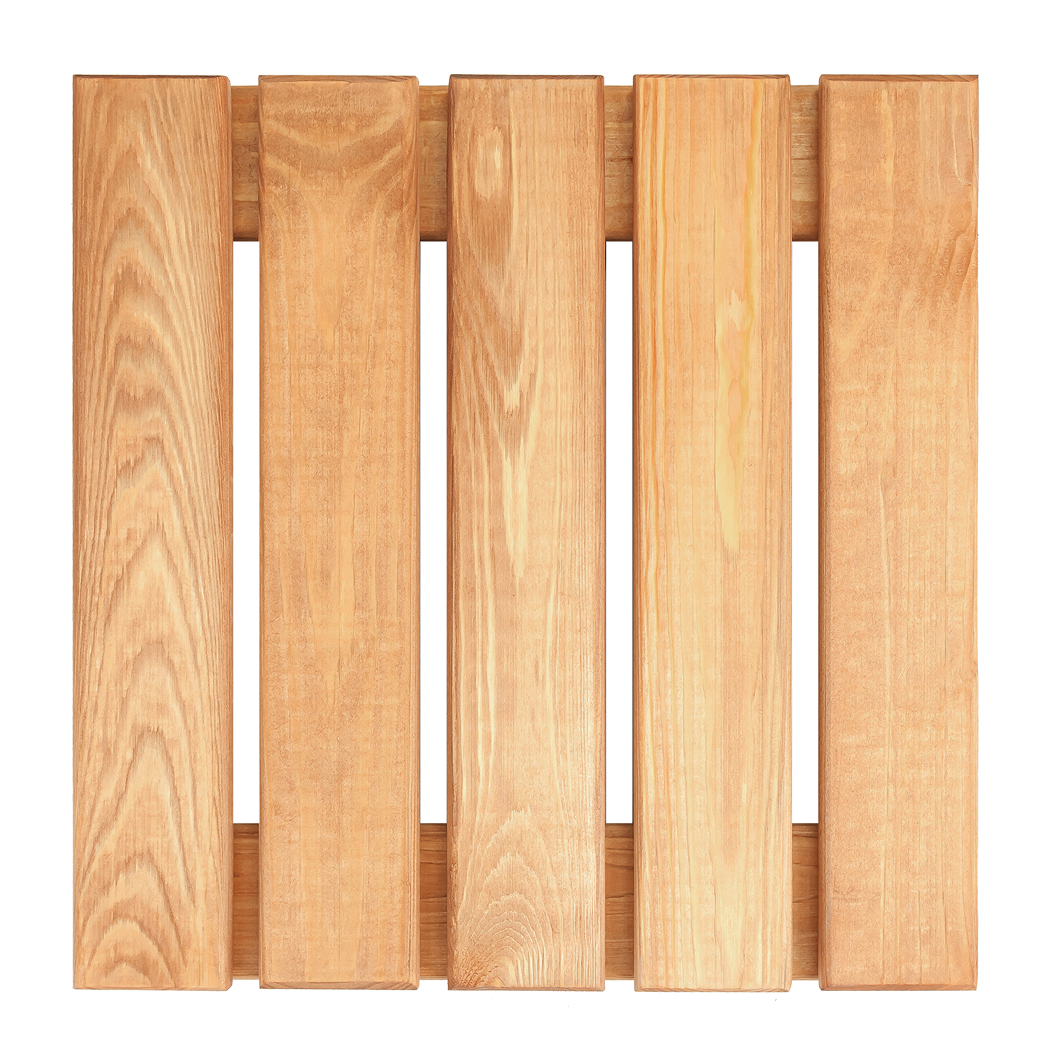 Изображение товара Паркет садовый линейный 40х40х4 см сосна цвет дуб