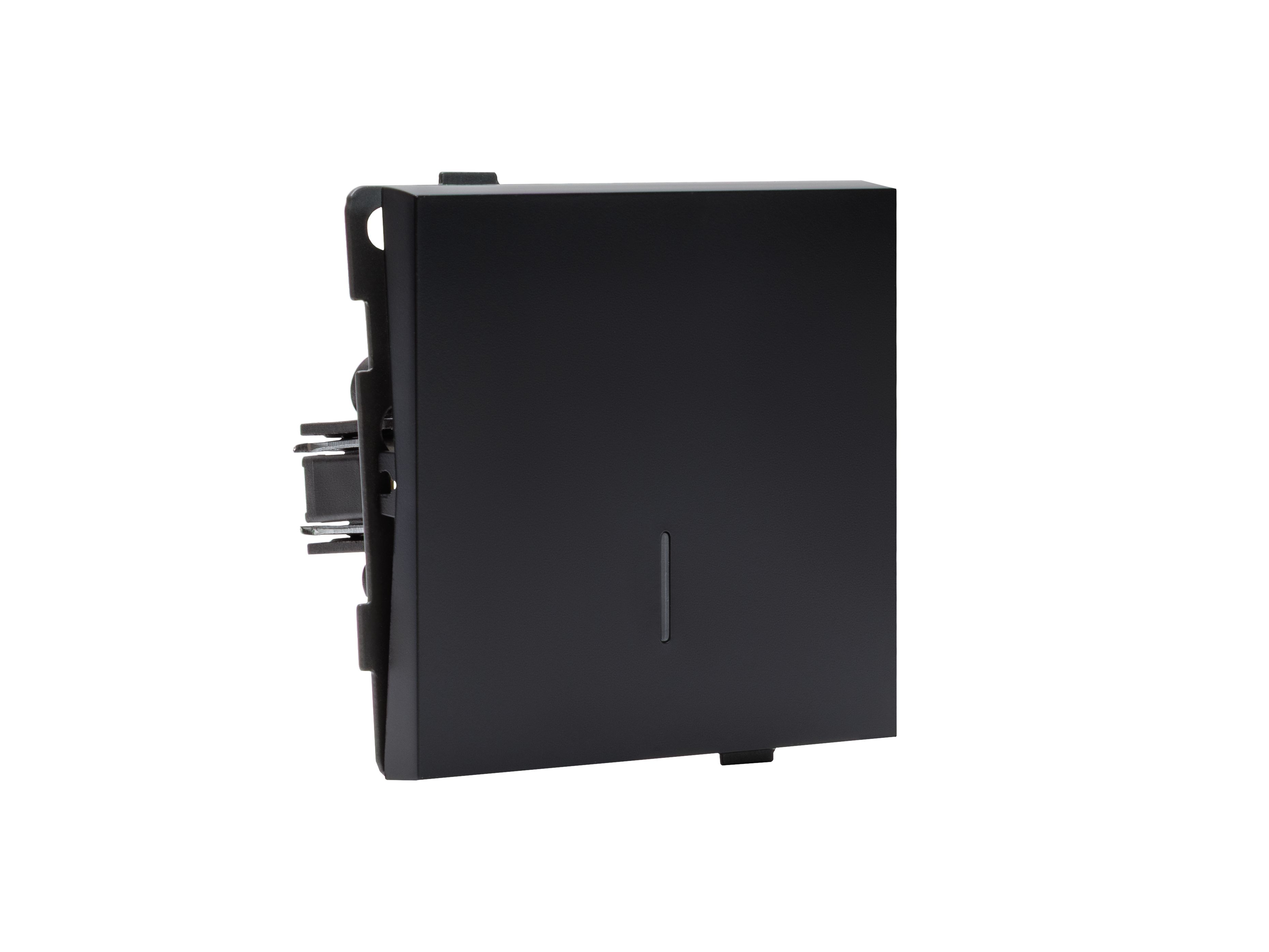 Изображение товара Вылючатель одноклавишный ALTECH ENCORE 1TSIВ черный монтаж скрытый