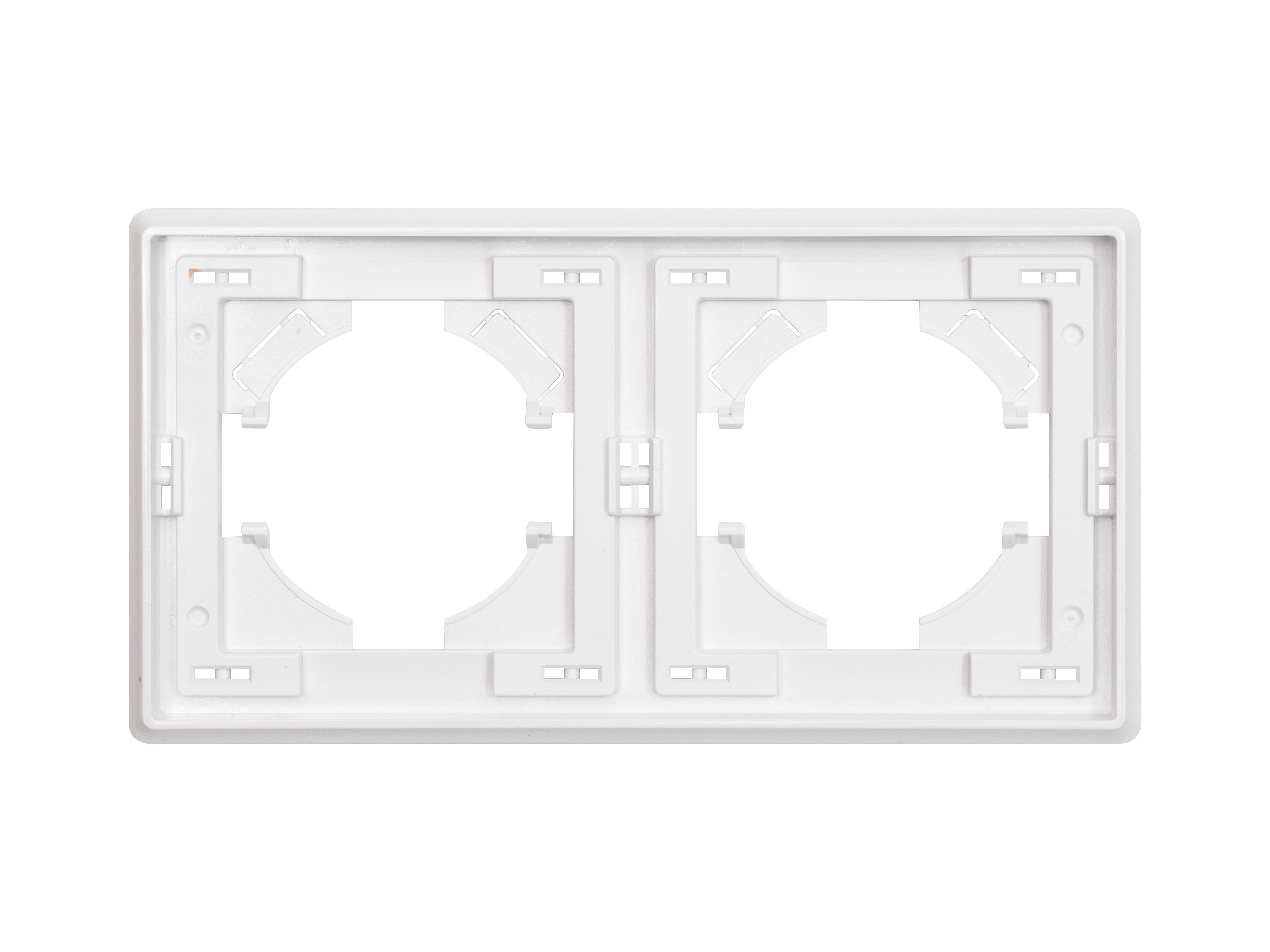 Изображение товара Рамка 2 поста ALTECH ENCORE 2PW белая для электромонтажных работ