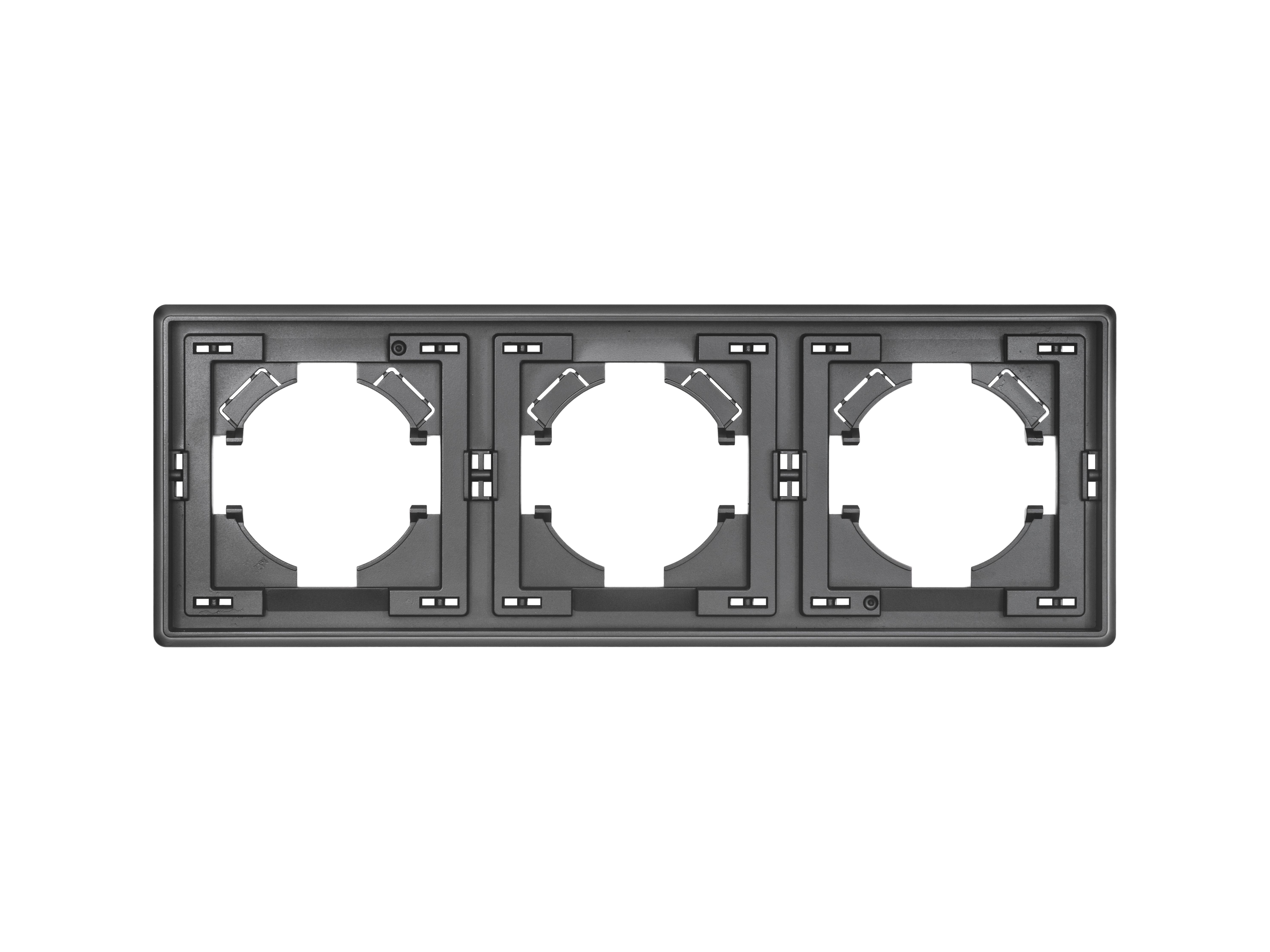 Изображение товара Рамка 3 поста ALTECH ENCORE 3PG графит универсальная для монтажа