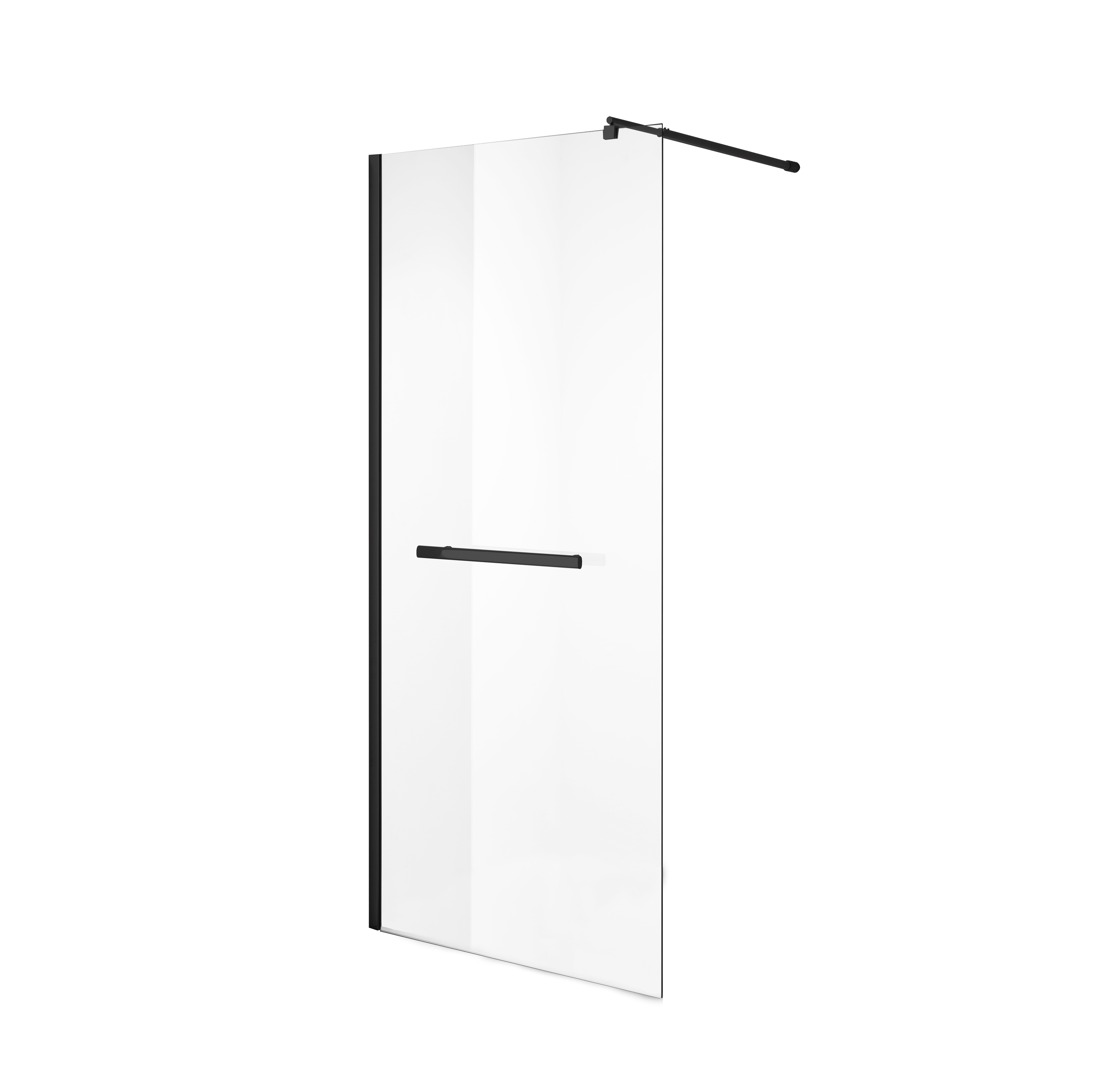 Изображение товара Душевая перегородка Niagara Nova NG-681-10ВLACK 100х195 анодированный алюминий стекло