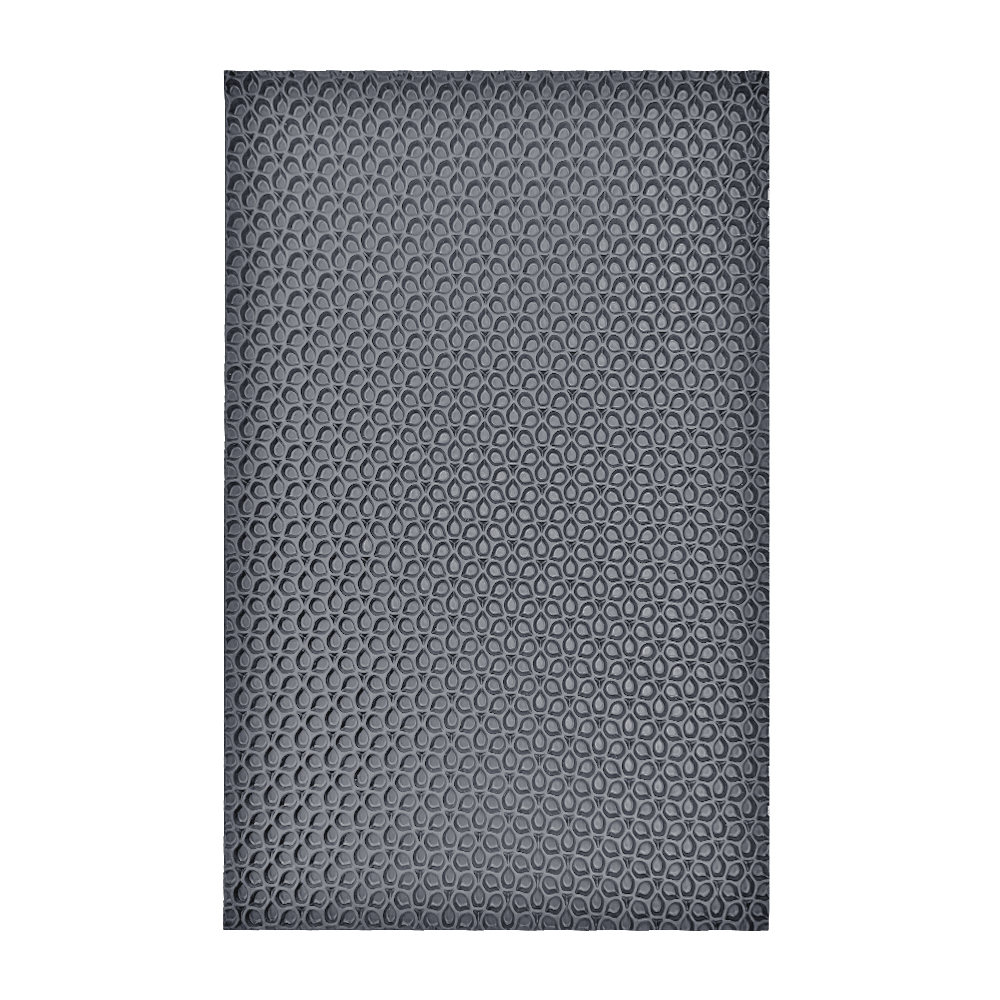 Изображение товара Универсальный коврик Эва Лепесток 68×120 см серый грязезащитный водонепроницаемый