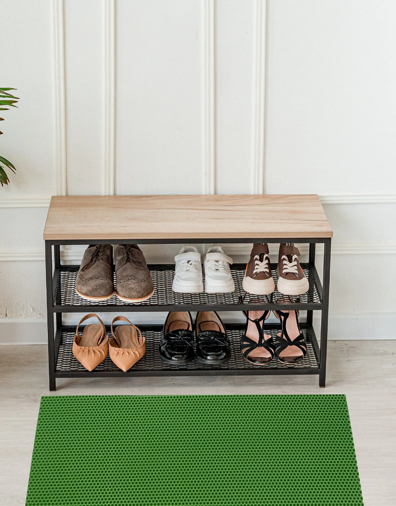 Изображение товара Коврик мягкий универсальный Эва 64×82 см Соты фисташковый