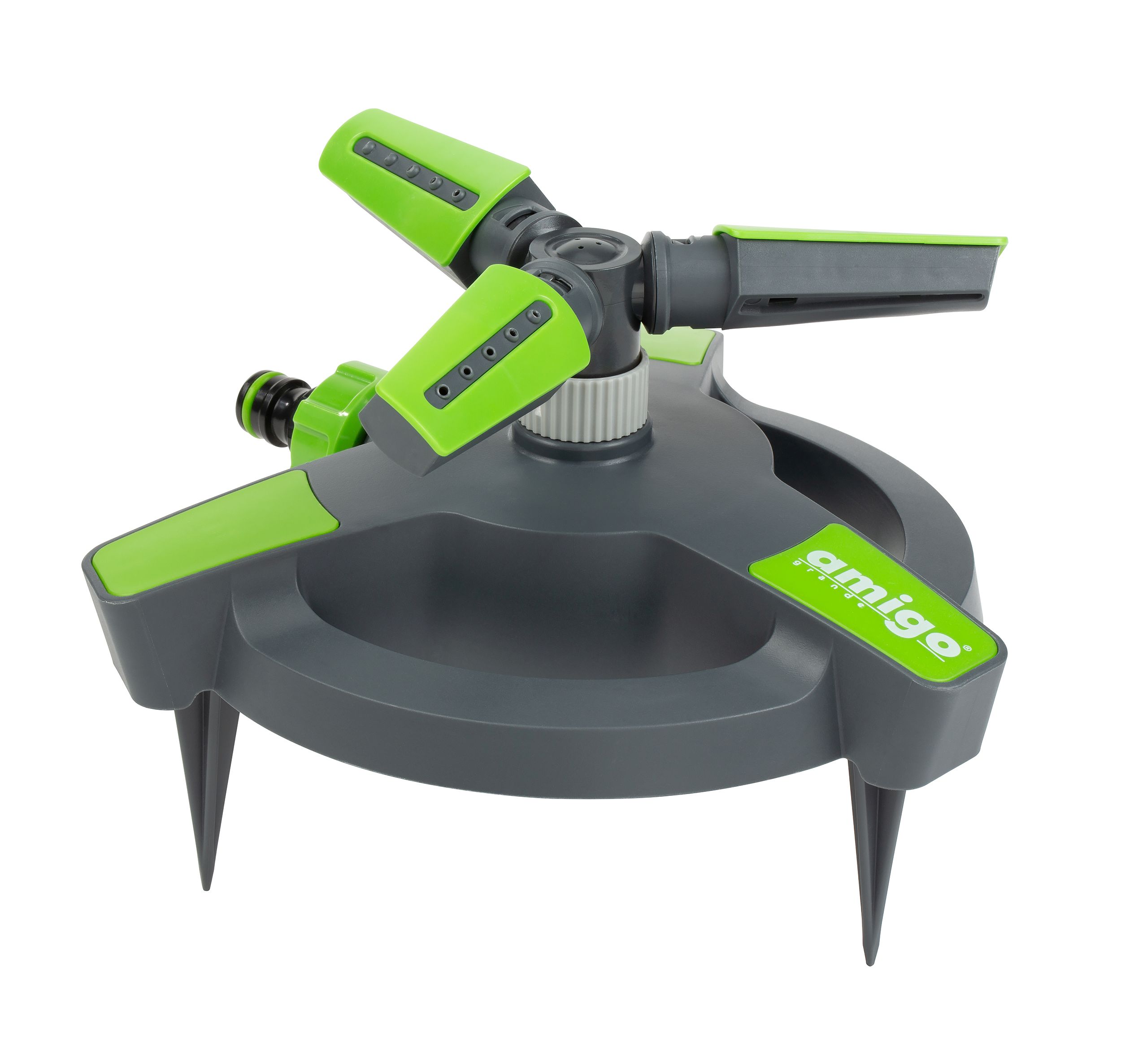 Изображение товара Дождеватель круговой AMIGO 360° ножки 3 режима распыления для автоматического полива