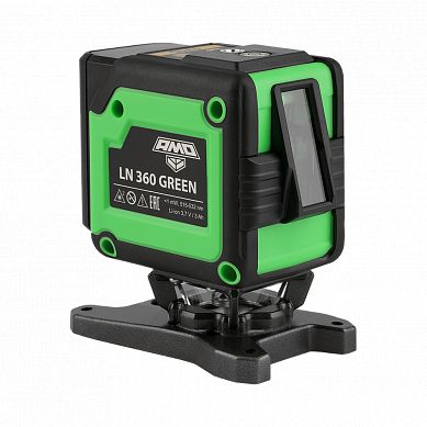 Изображение товара Лазерный уровень AMO LN 3D-360 GREEN, зелёный, 20 метров, с пультом и кейсом