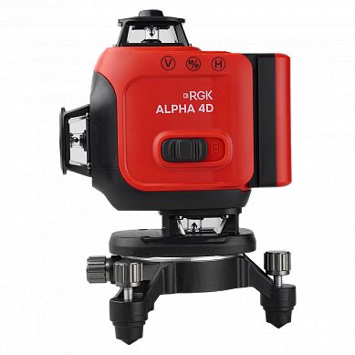 Изображение товара Лазерный уровень RGK ALPHA 4D, 20 м, зелёный луч, точность ±0,2 мм/м