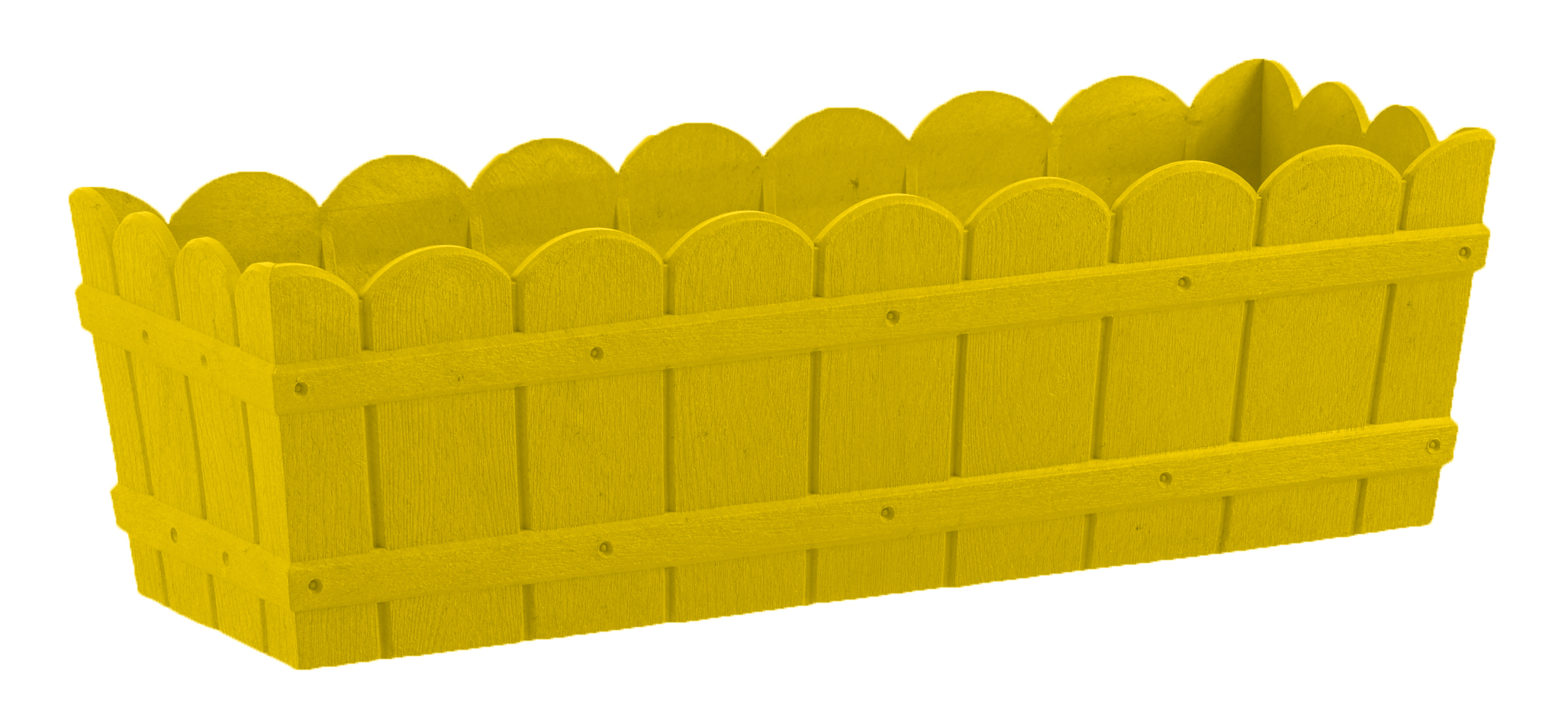 Изображение товара Ящик для цветов 14 л желтый балконный контейнер из полипропилена