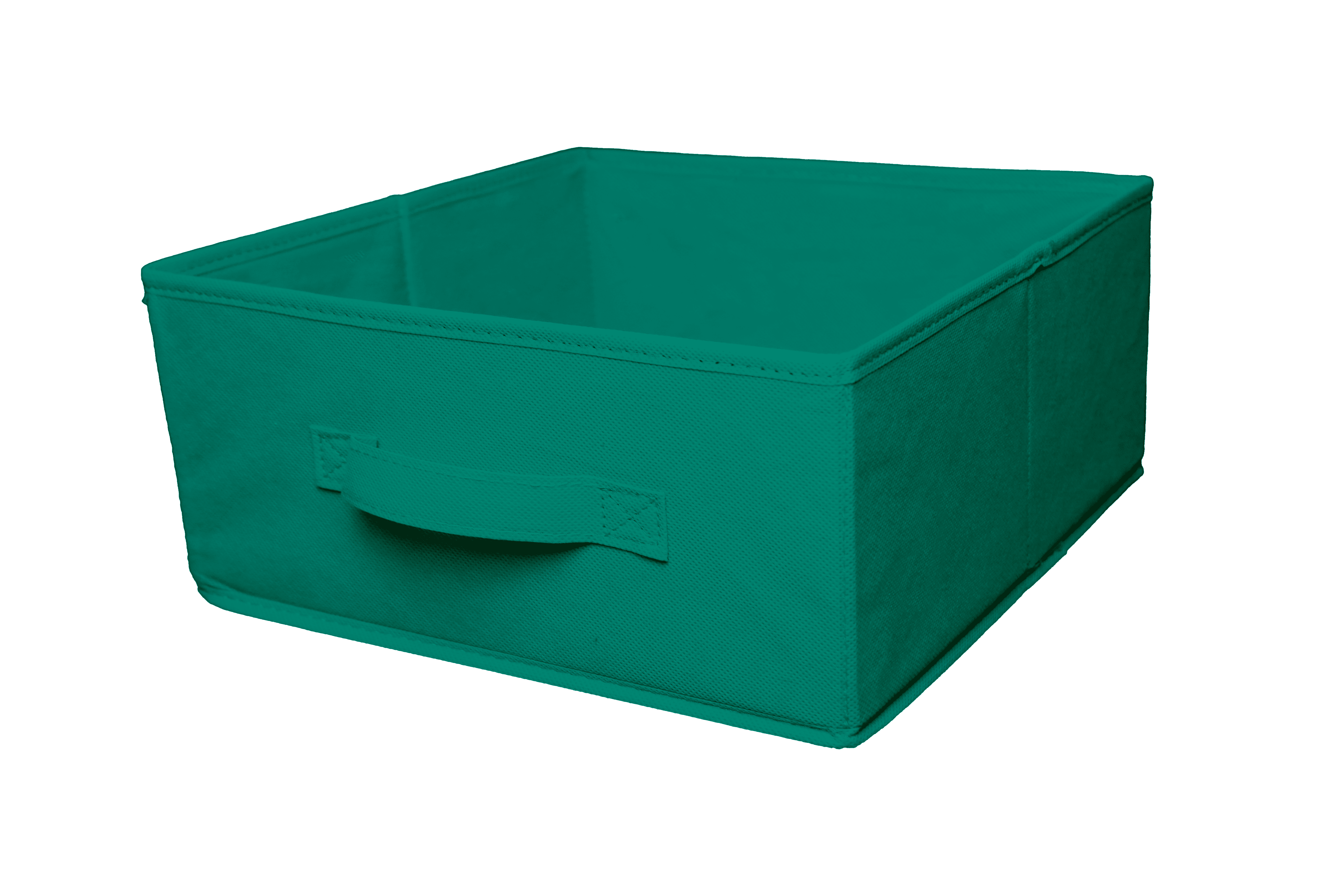 Изображение товара Короб складной д/стеллажа из нетканого полотна аквамарин 31х31х14 см