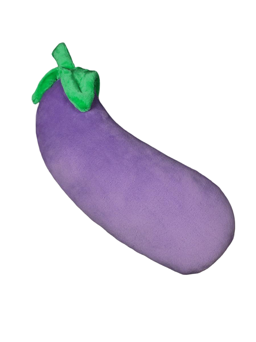 Изображение товара Декоративная подушка-игрушка баклажан 50х25х20 фиолетовая