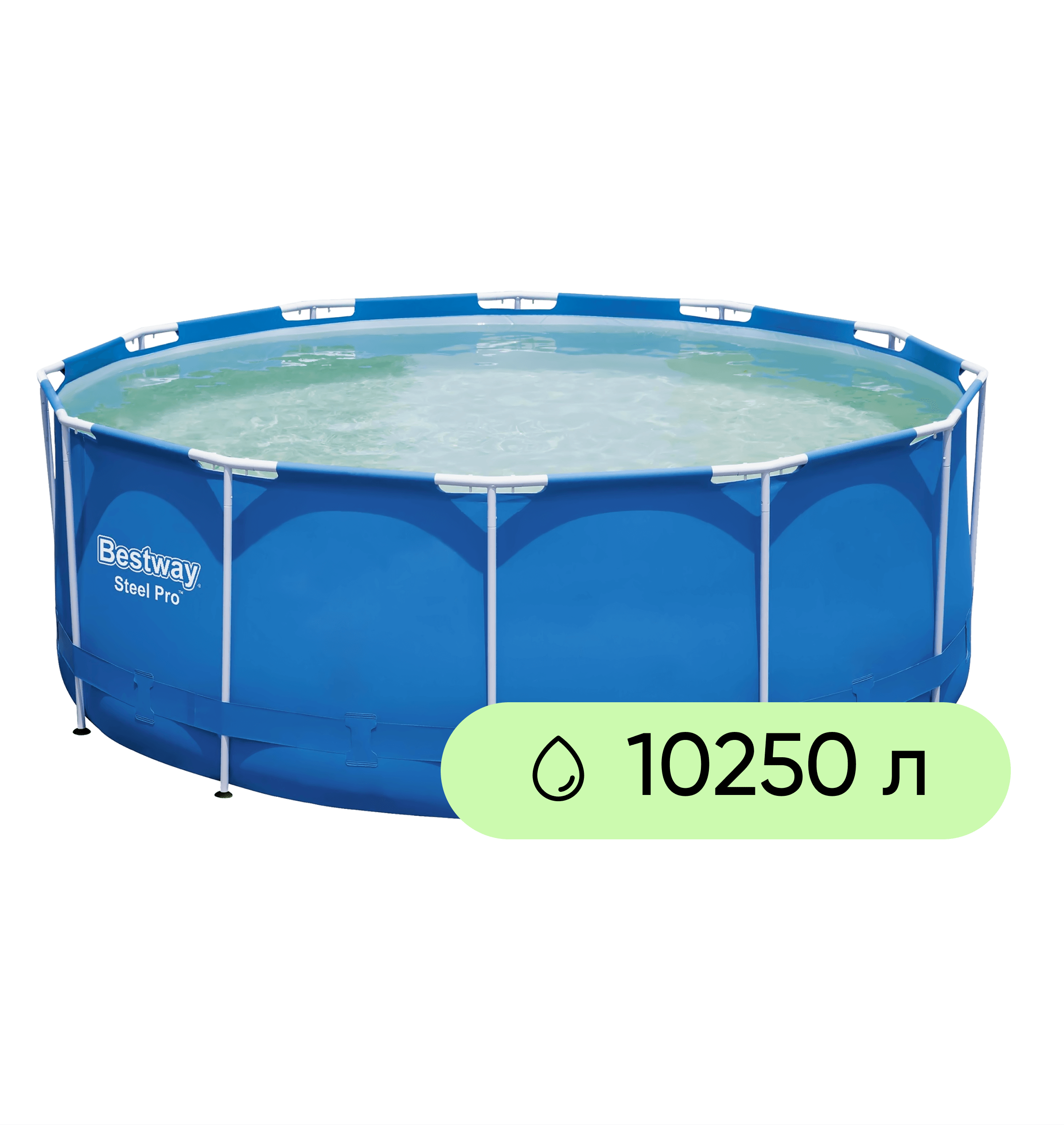 Изображение товара Каркасный бассейн BESTWAY Steel Pro 10250л 366х122см с насосом и лестницей