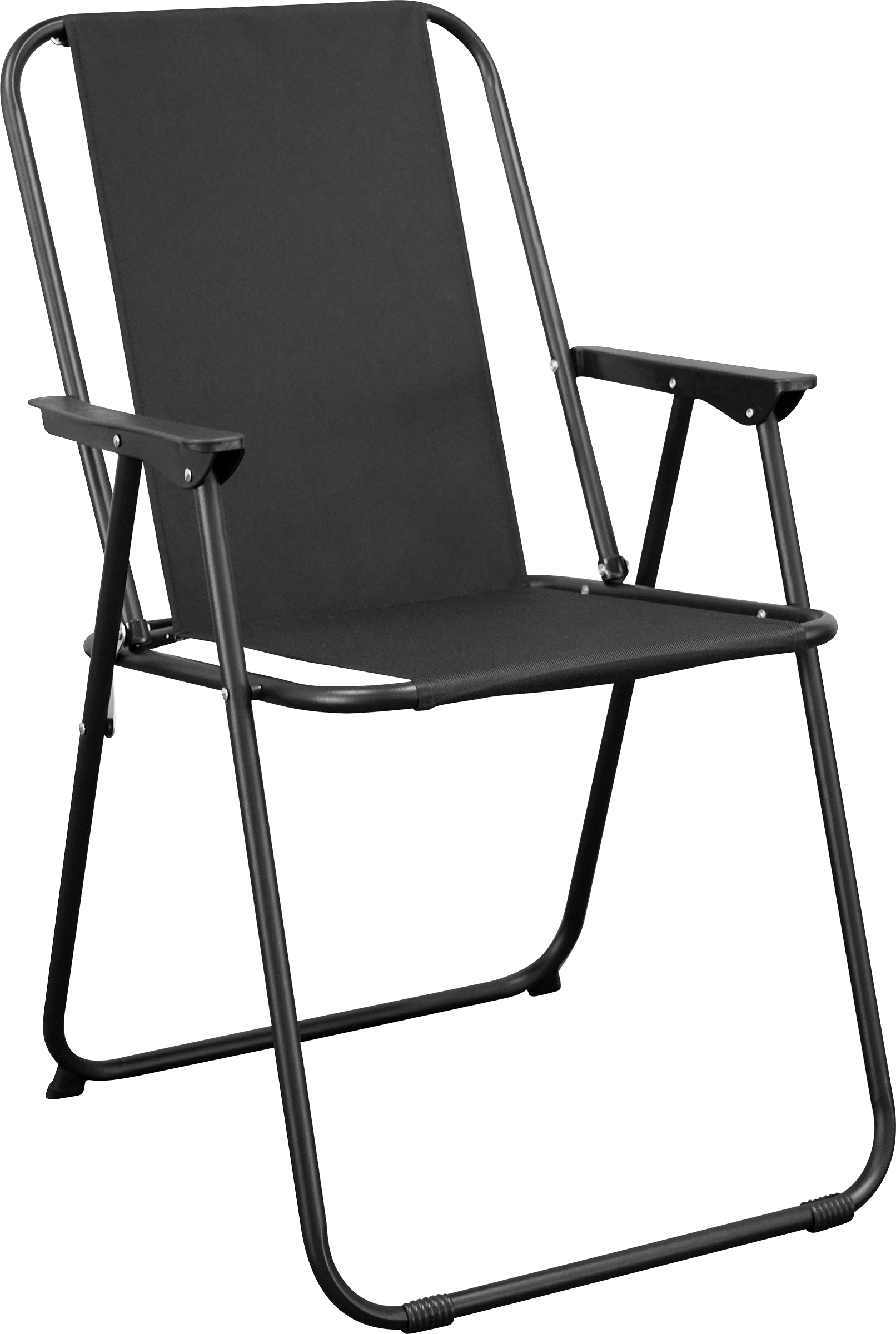 Изображение товара Складной садовый стул GIARDINO CLUB 52x45x83 см черный с металлическим каркасом