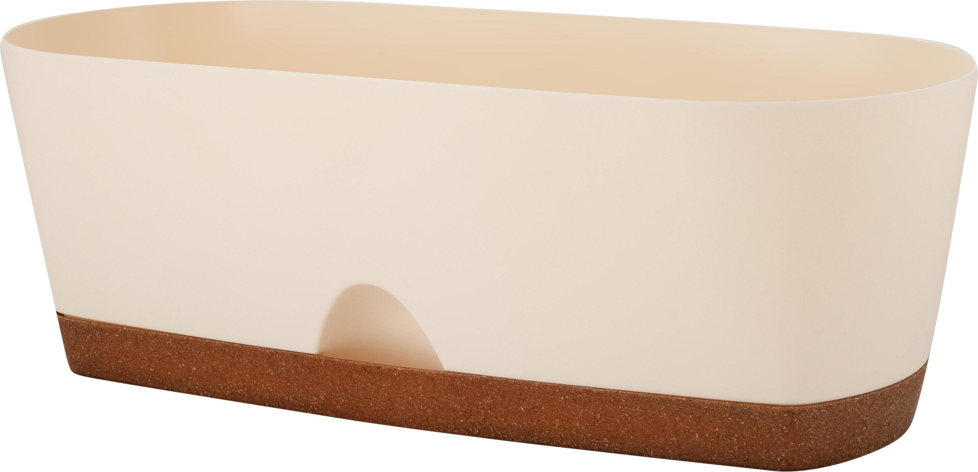 Изображение товара Балконный ящик Ingreen Wood 40 см сливочный/бук