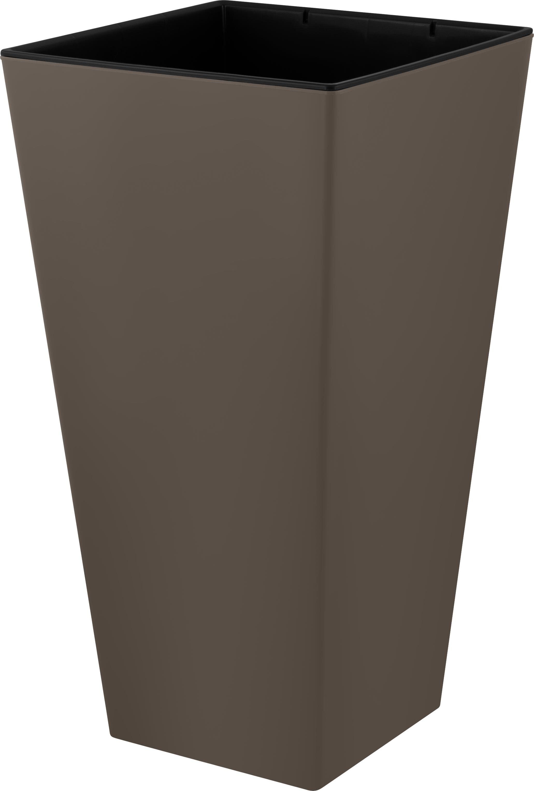 Изображение товара Горшок Ingreen London Cube 300×300×564 мм 34 л с дренажной вставкой французский платан