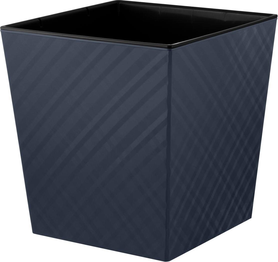 Изображение товара Горшок Ingreen Manhattan Cube 301×301 мм 22 л с дренажной вставкой вулкан серый