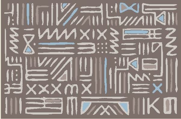 Изображение товара Коврики Аффи 0.4*0.6 серый - прочный и стильный придверный коврик