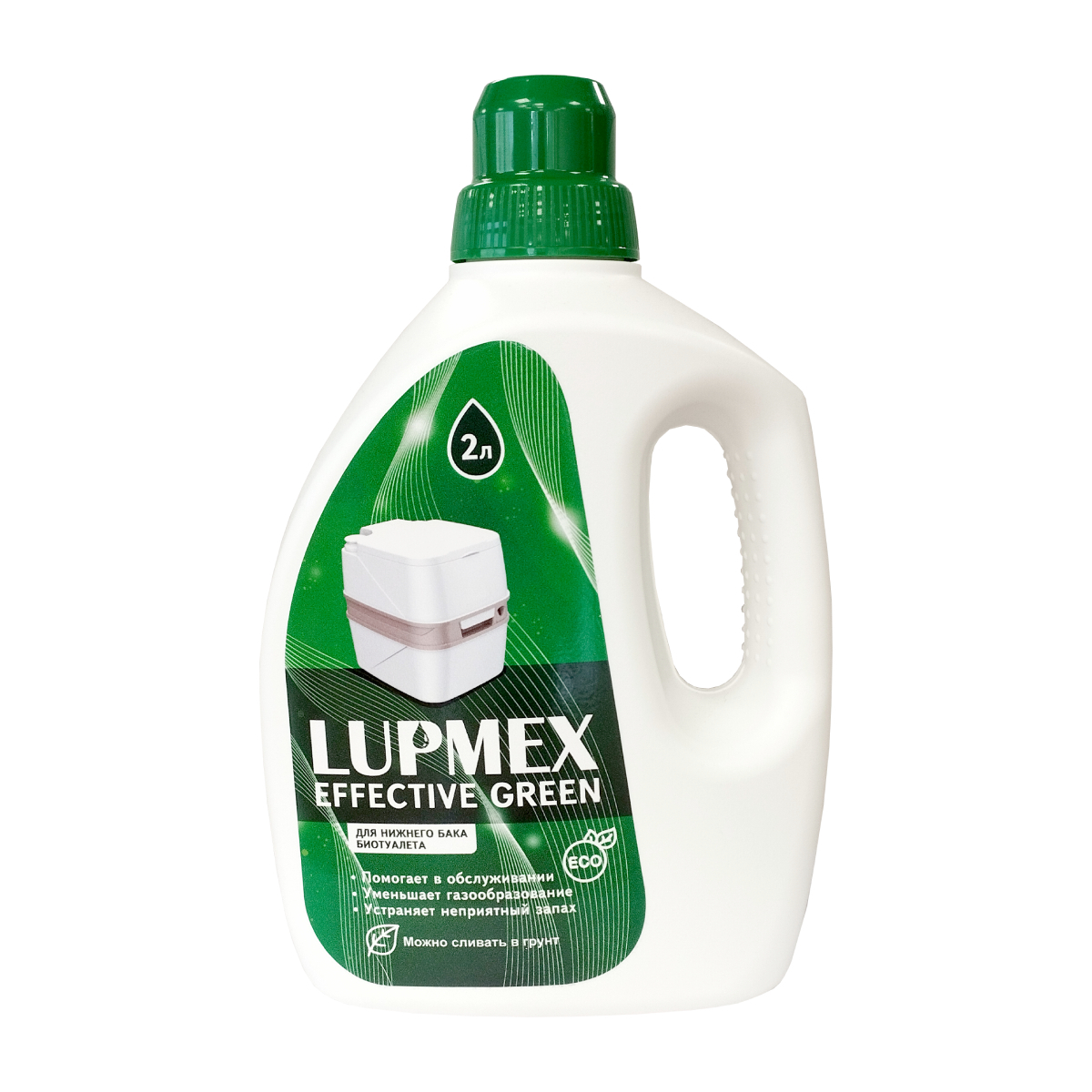 Изображение товара Туалетная жидкость LUPMEX Effective Green 2 л для биотуалетов