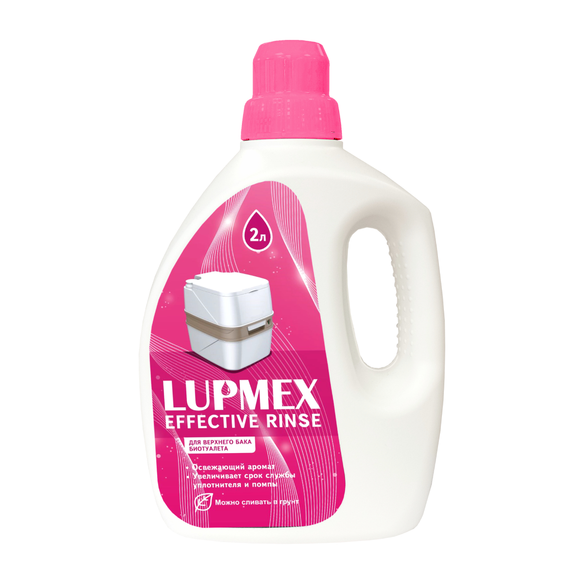 Изображение товара Туалетная жидкость LUPMEX EFFECTIVE RINSE 2 л для систем унитазов и биотуалетов