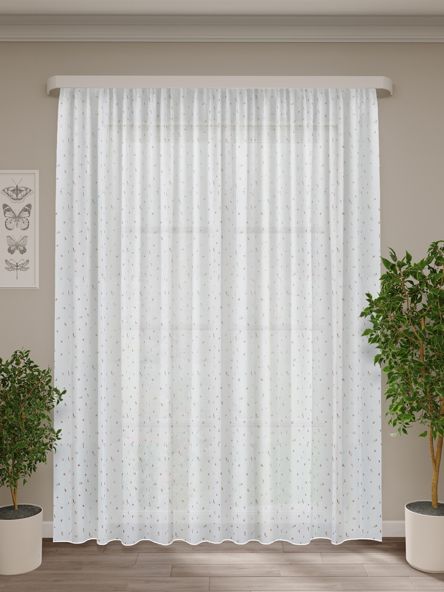 Изображение товара Тюль вуаль прованс розов 300х270 см для стильного интерьера