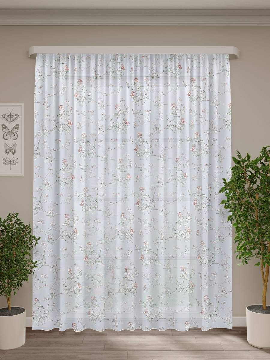 Изображение товара Тюль вуаль Шарм 300x270 см белый легкий прозрачный домашний текстиль