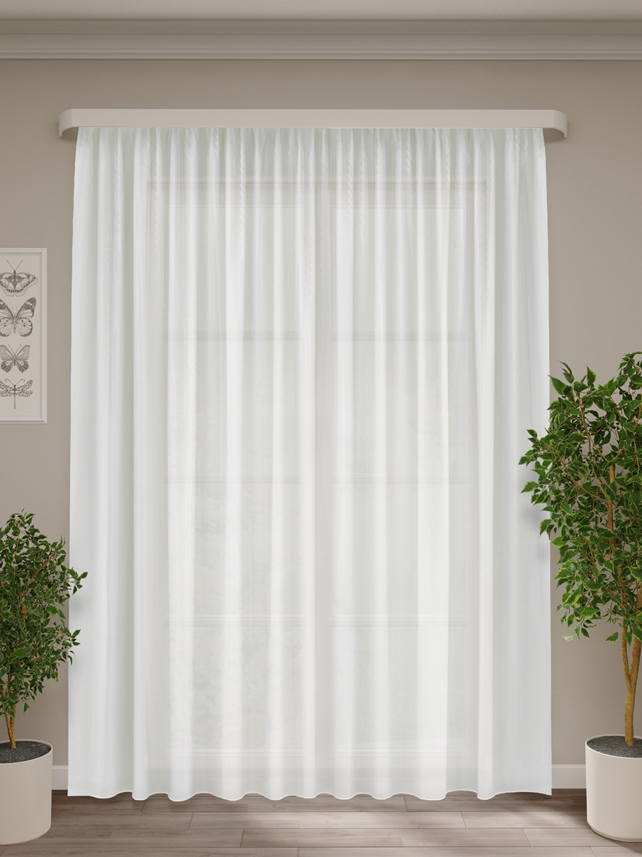 Изображение товара Тюль классика молочный 300x270 см легкий и износостойкий