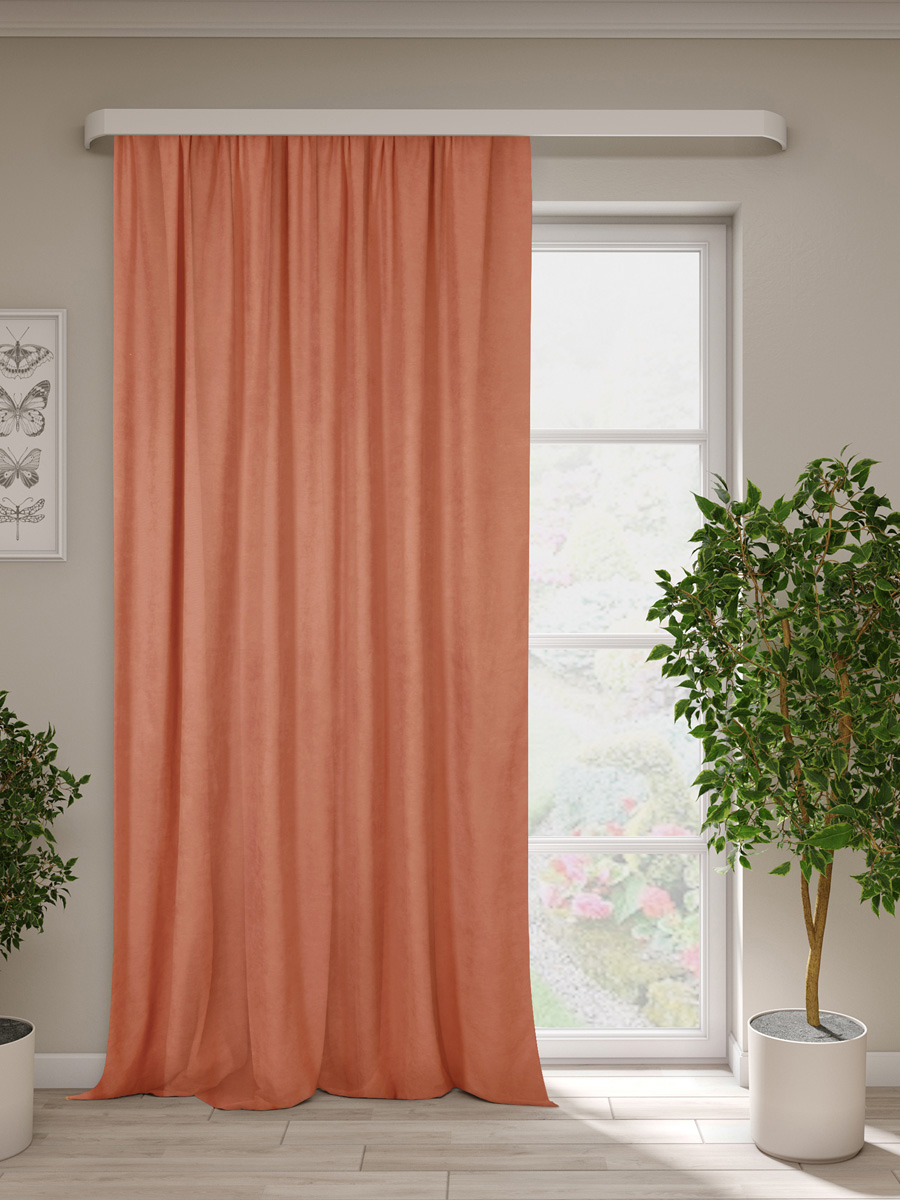 Изображение товара Штора канвас Молли терракот 200x270 см