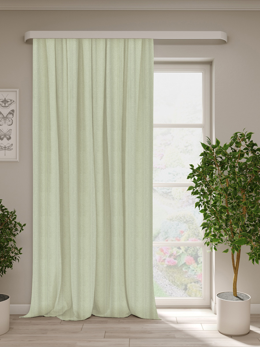 Изображение товара Штора под лен Пола оливковый 200*270 см