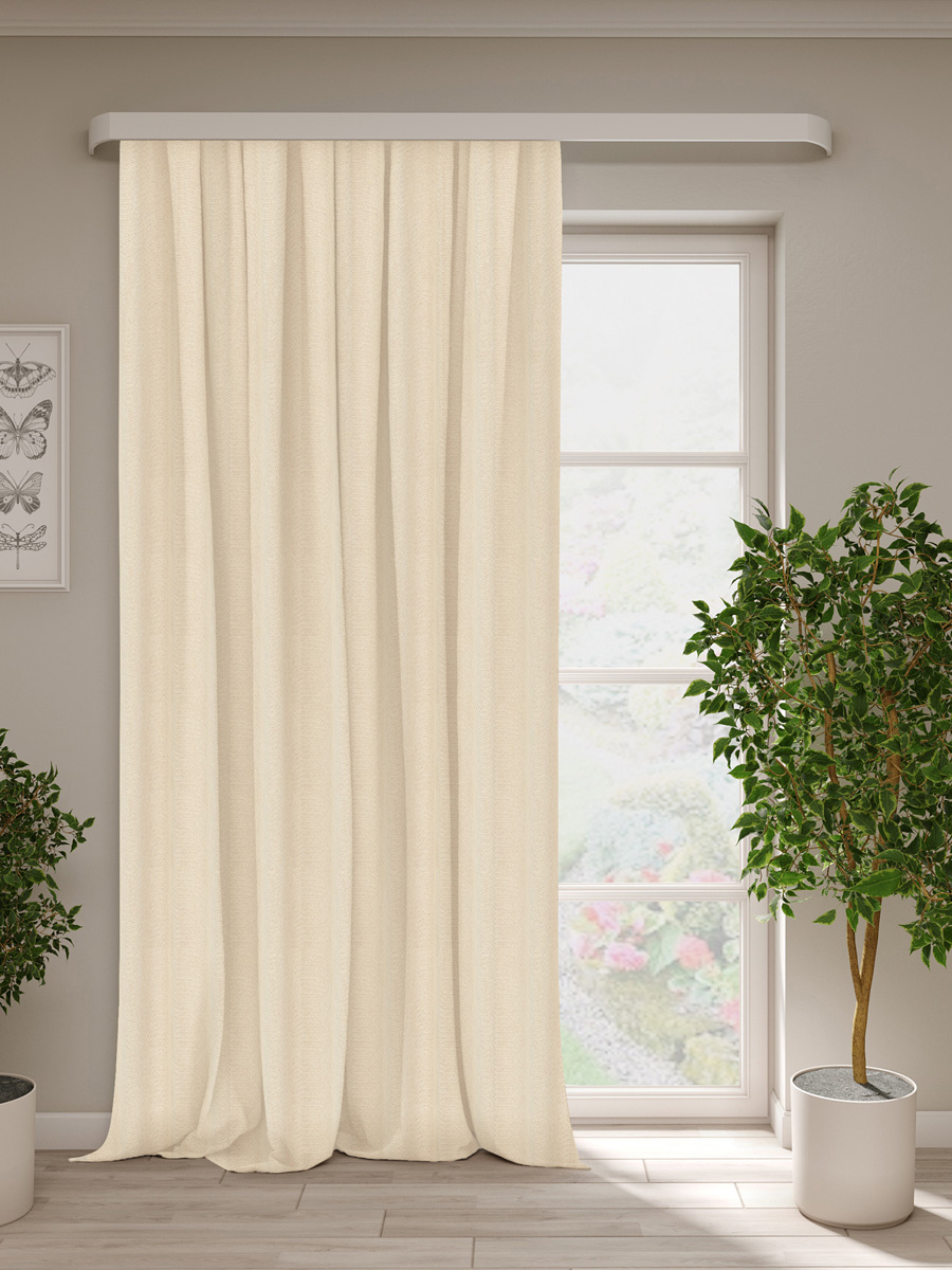 Изображение товара Штора под лен Пола персик 200*270 см