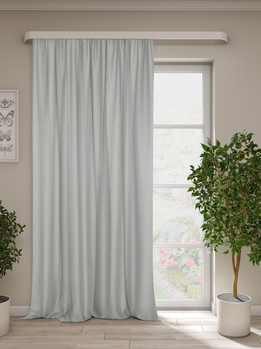 Изображение товара Штора под лен Пьер св-серый 200x270 см качество и стиль