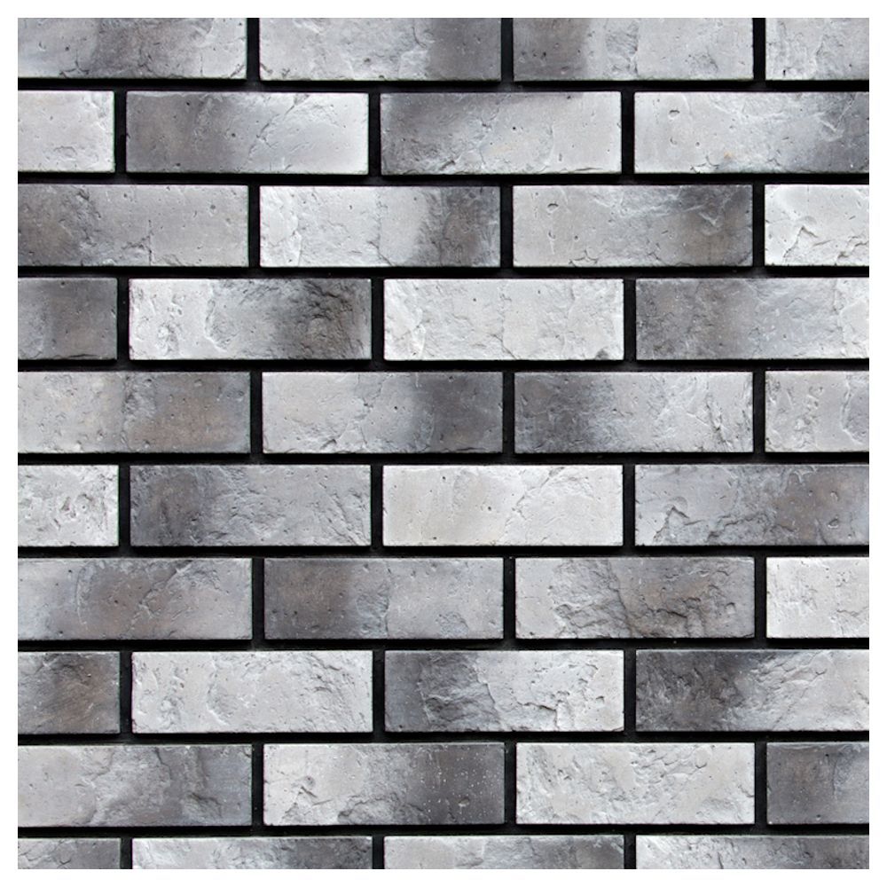 Изображение товара Искусственный камень Atlas Stone Рязанский кирпич серый 1,2 кв.м для фасадов и интерьера