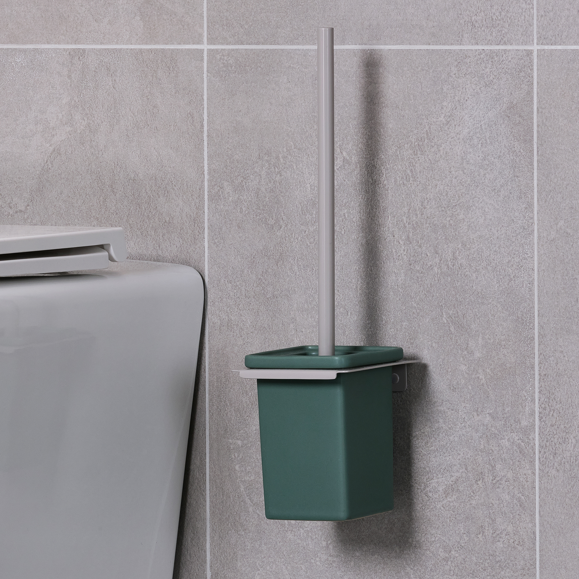 Изображение товара Настенный ершик Moroshka Evklid бежевый 1 шт практичный аксессуар для ванной