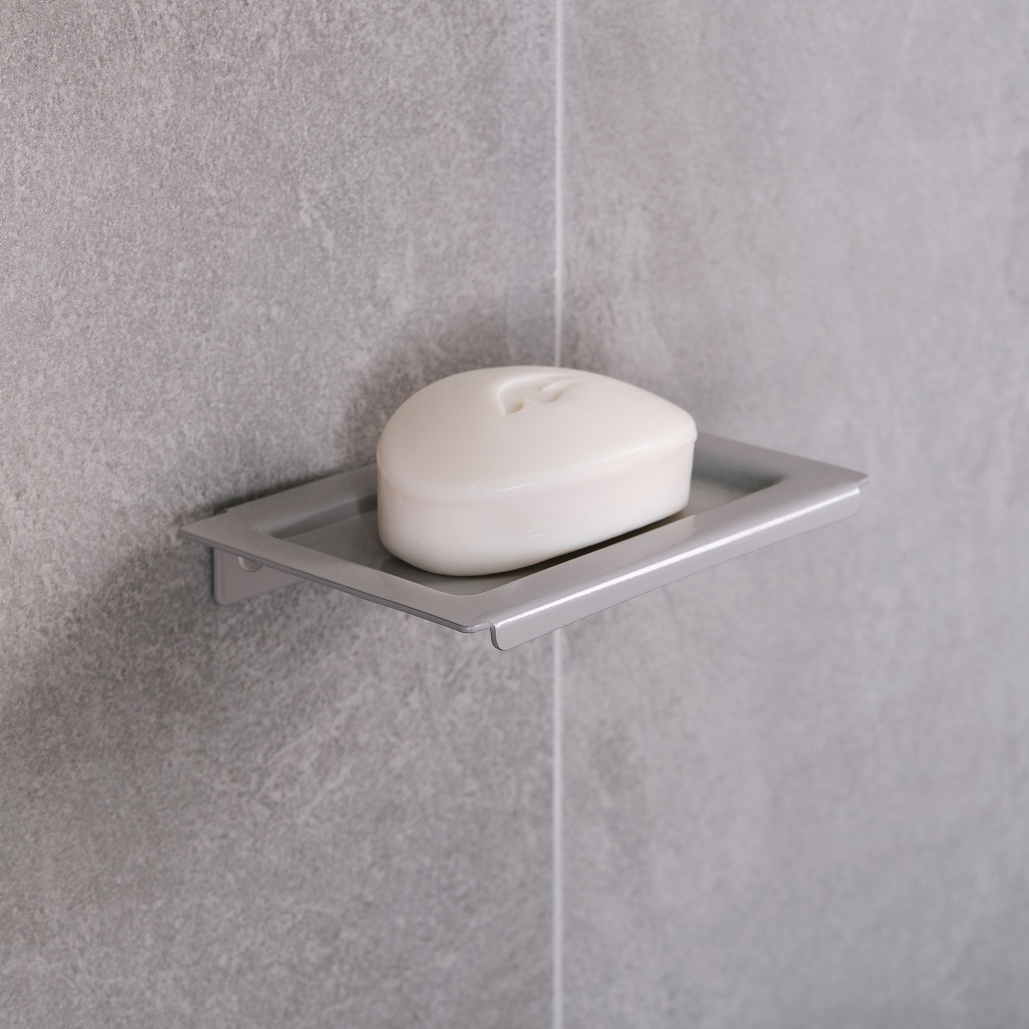 Изображение товара Мыльница настенная Moroshka Evklid бежевый 1 шт, нержавеющая сталь