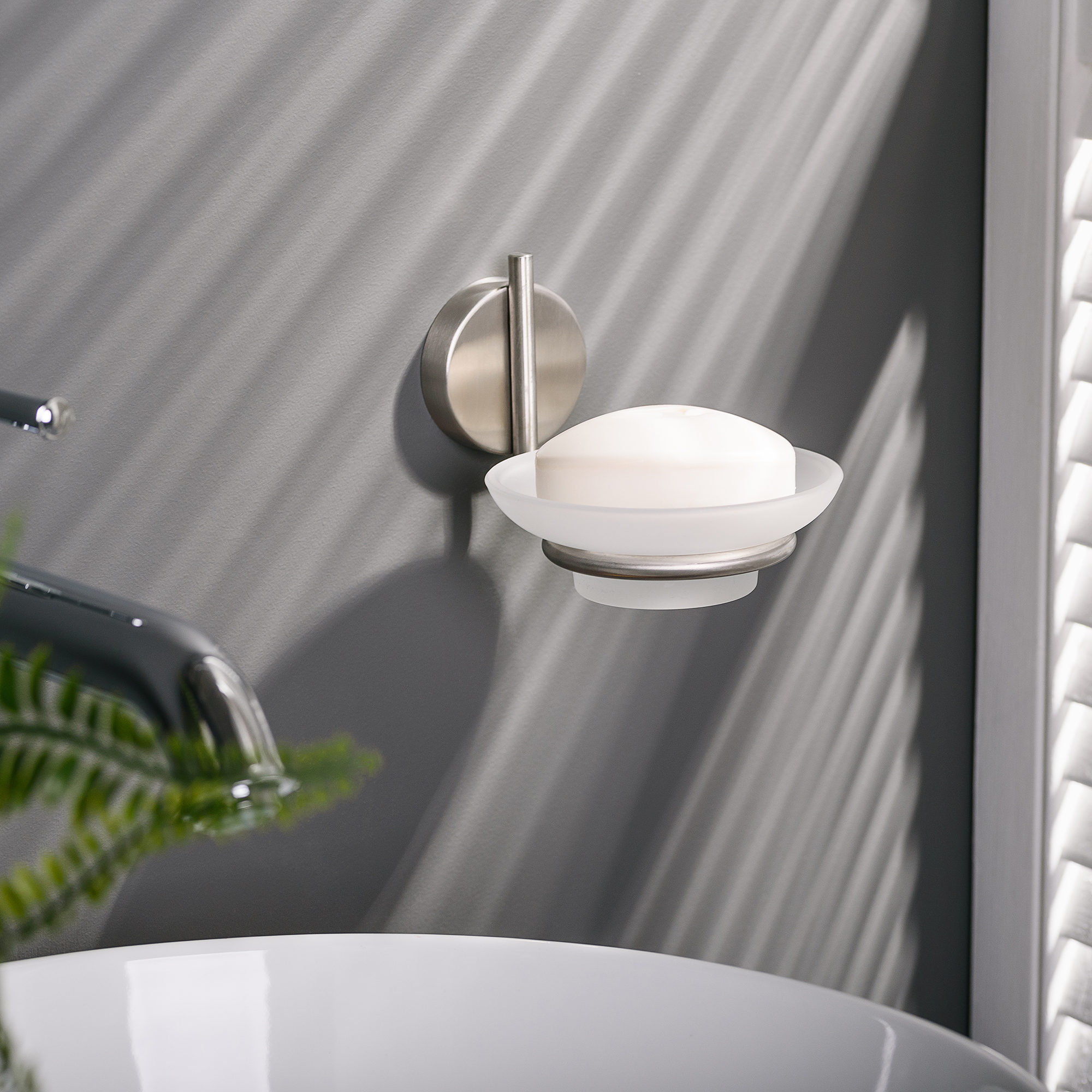 Изображение товара Мыльница настенная Verran Inox mix цветов 1 шт для ванной комнаты