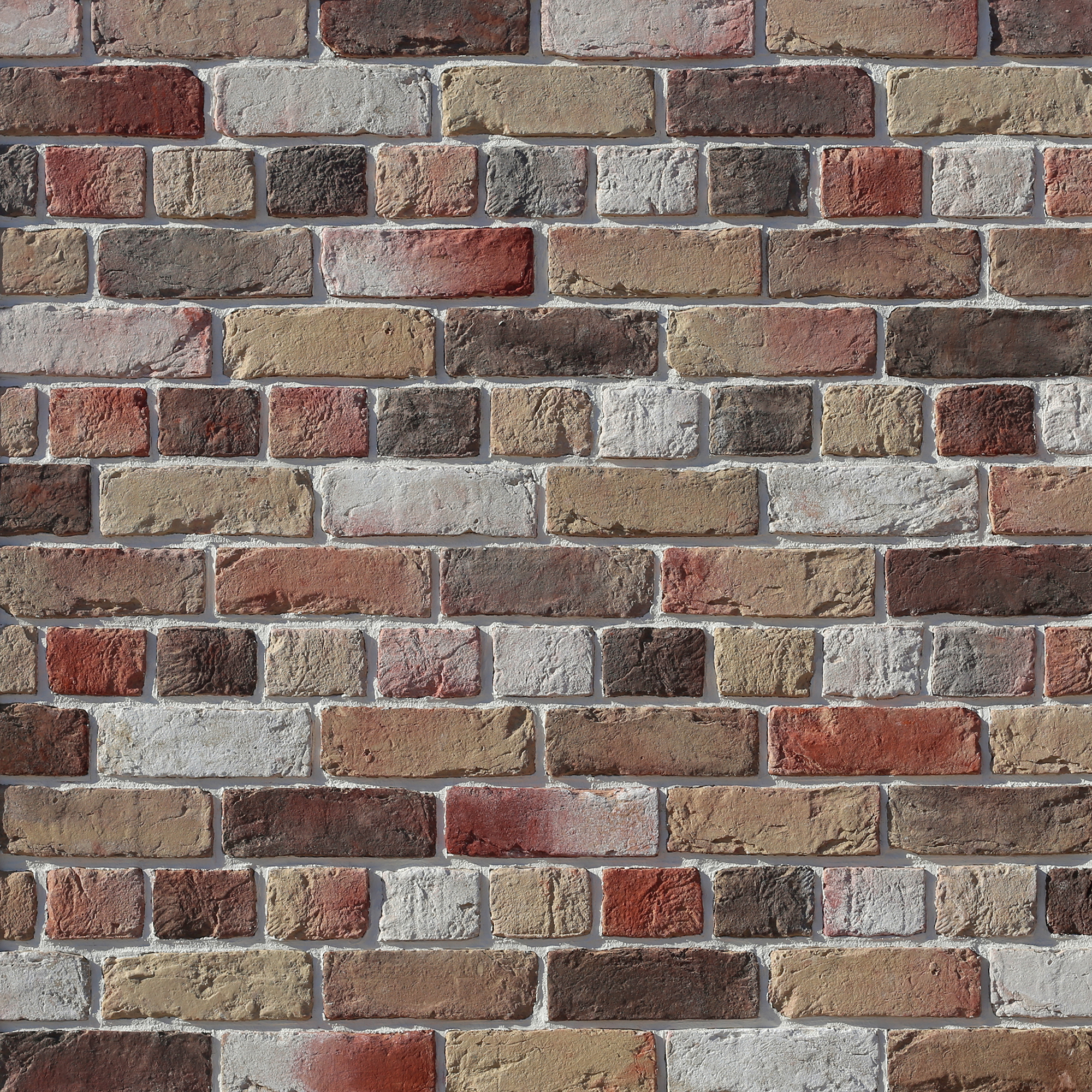 Изображение товара Декоративная гипсовая плитка "Вельс брик" (Wels brick), бежево-розовый, плоскостной, Нормативная ширина шва 1,2 см.