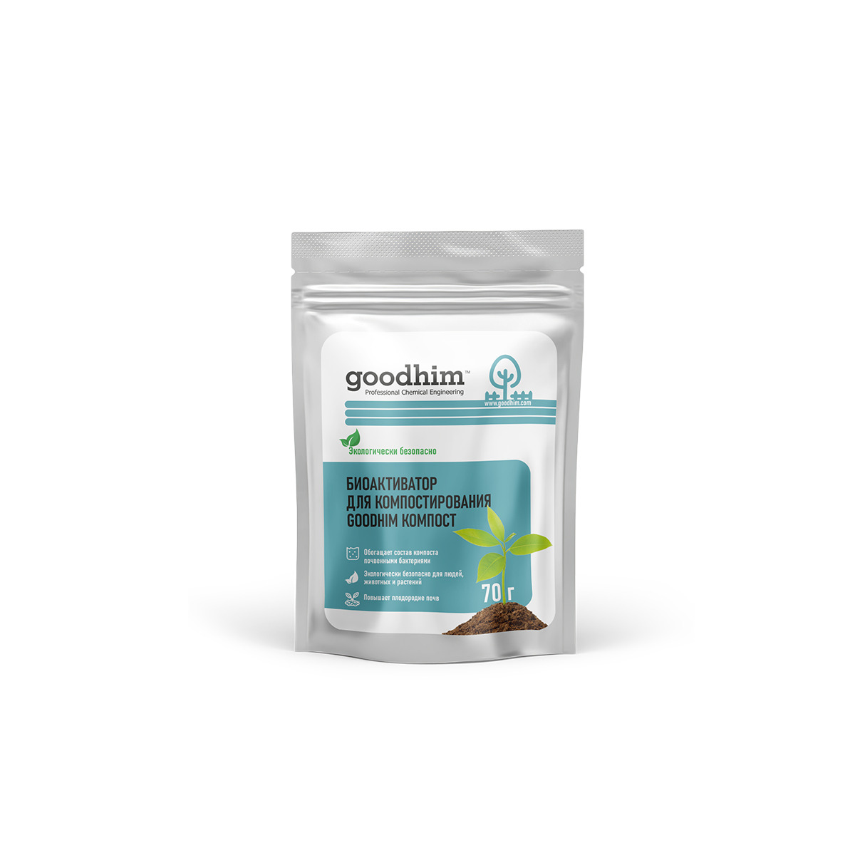 Изображение товара Биоактиватор для компостирования GOODHIM КОМПОСТ, 70 г.