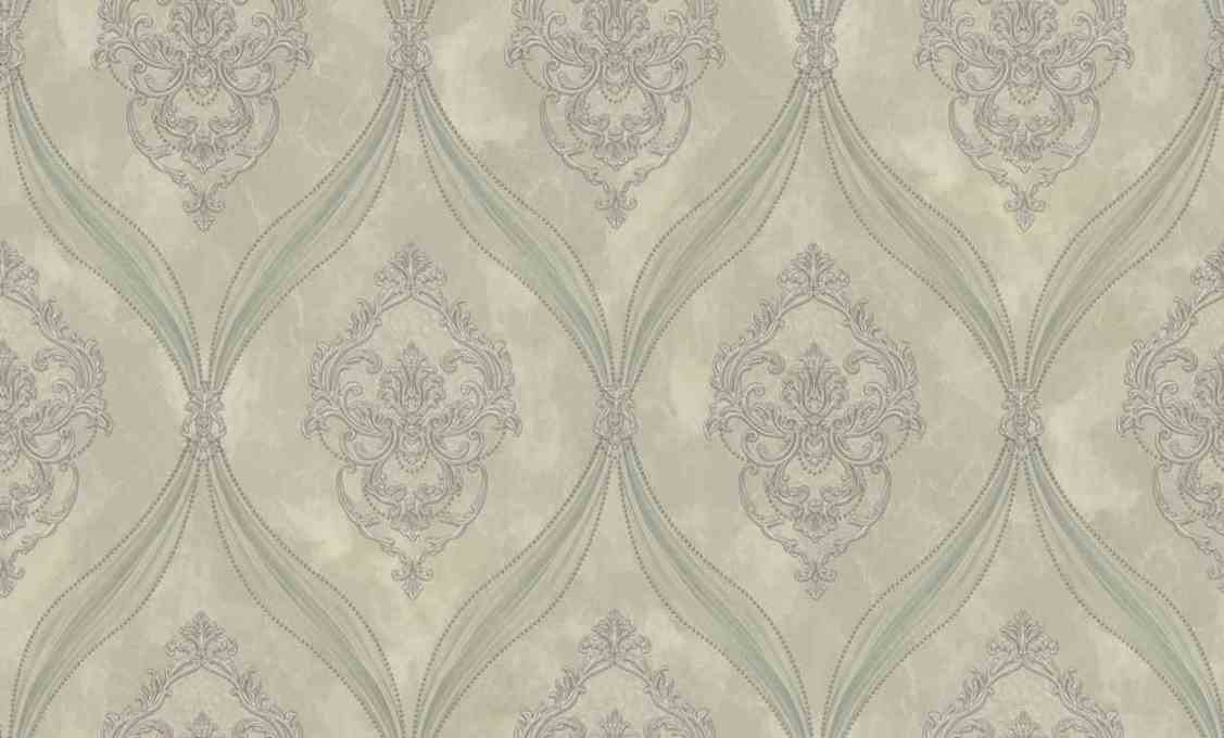 Изображение товара Обои Euro Decor Matilda Винил флизелин 7294-04 зеленые 1,06х10,05м для классического интерьера