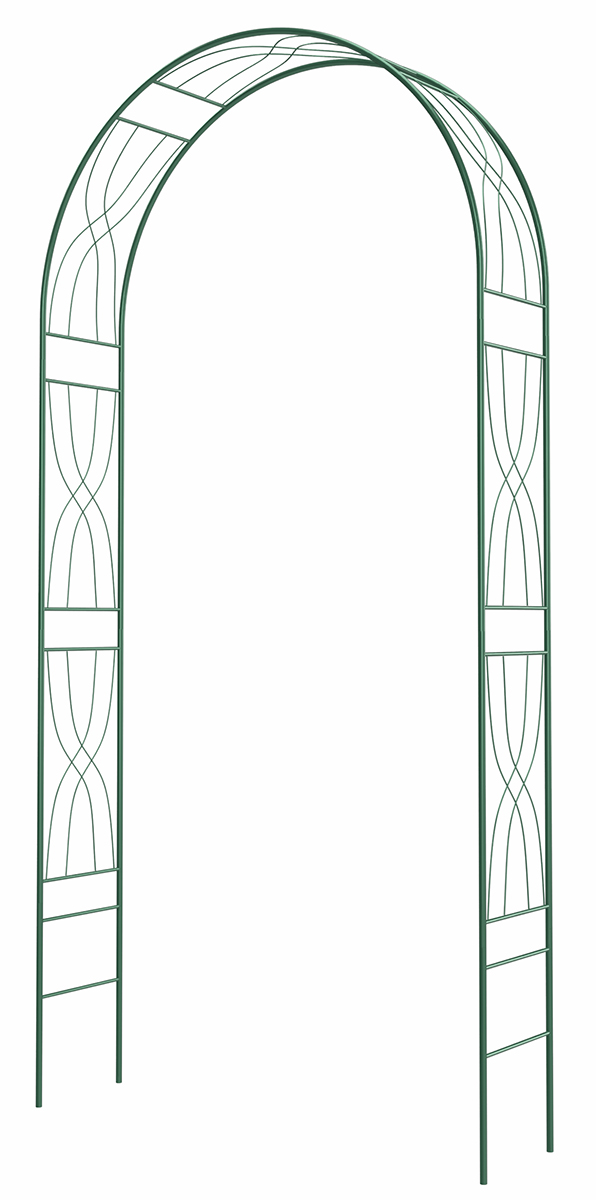 Изображение товара Арка садовая разборная Ампир стальная 2,3х0,27х1,2 м зеленая