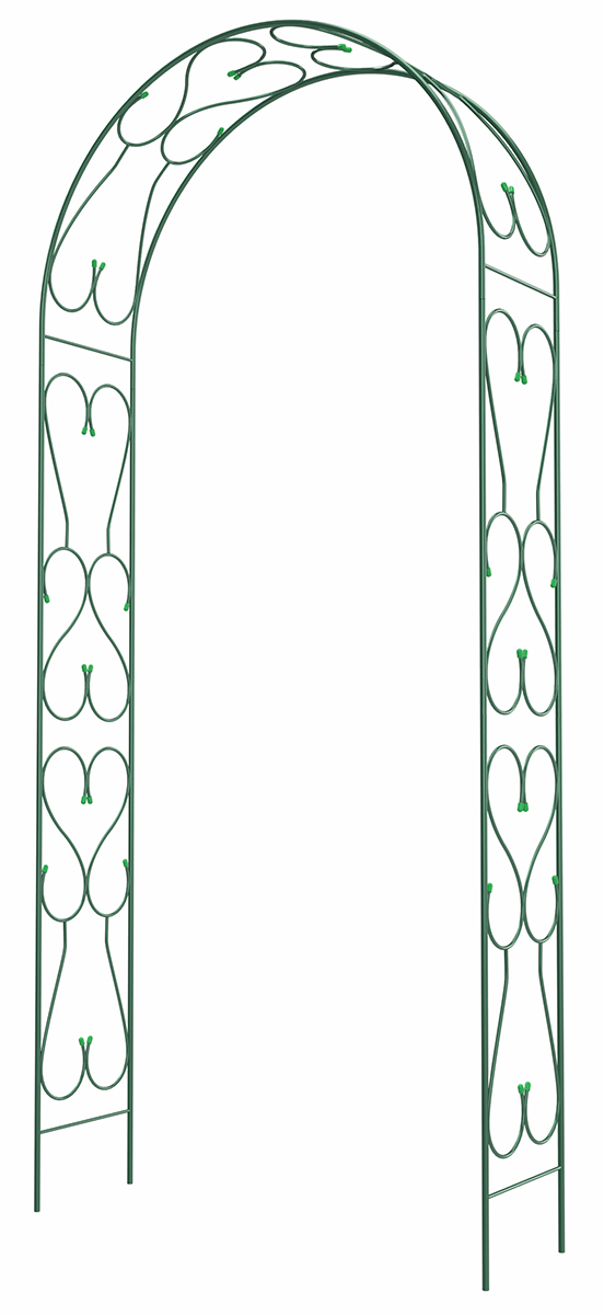 Изображение товара Арка садовая разборная Романтика стальная 2,5х0,38х1,2 м зеленая
