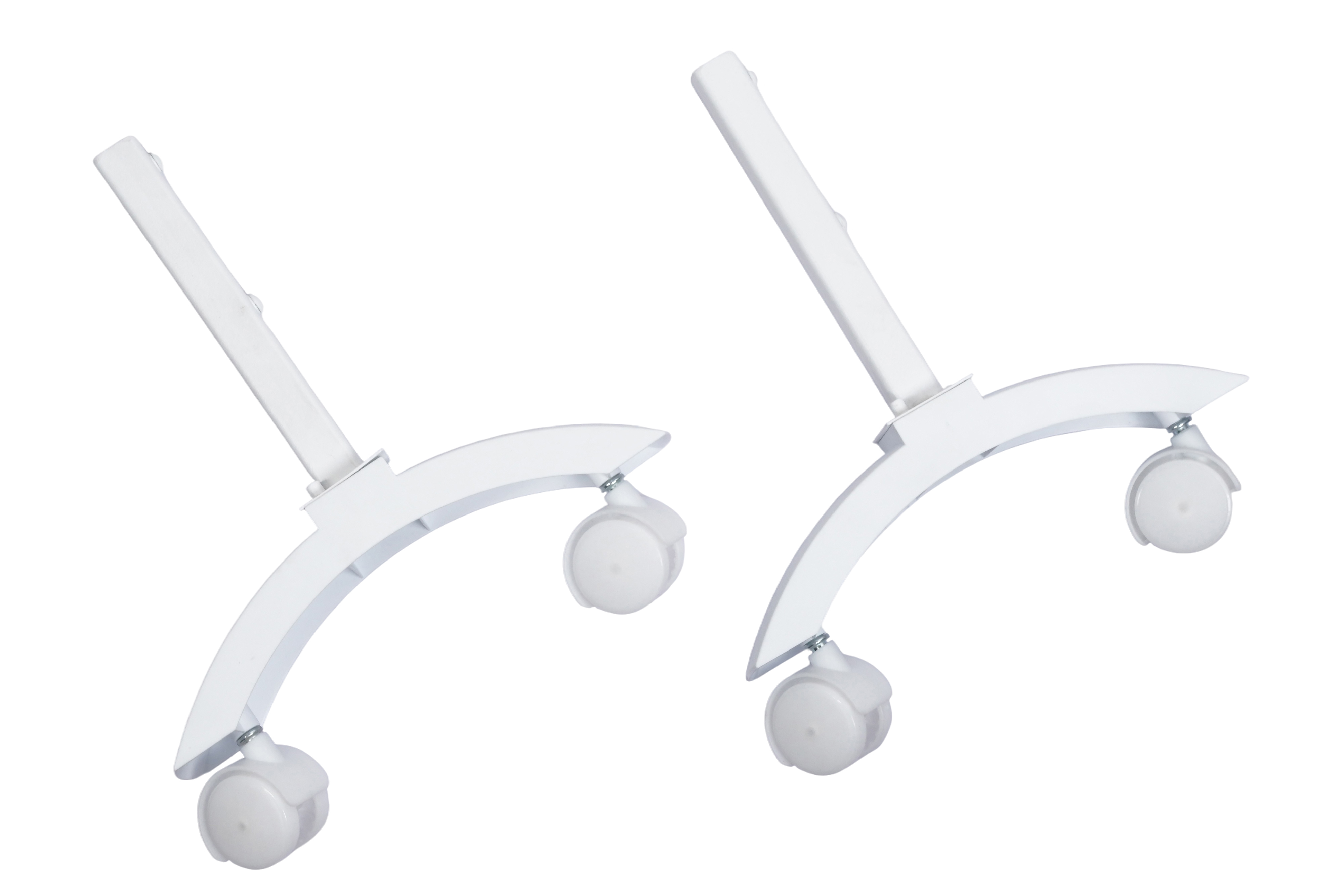 Изображение товара Комплект ножек Granit белый с колесами ТЕПЛОФОН для мебели