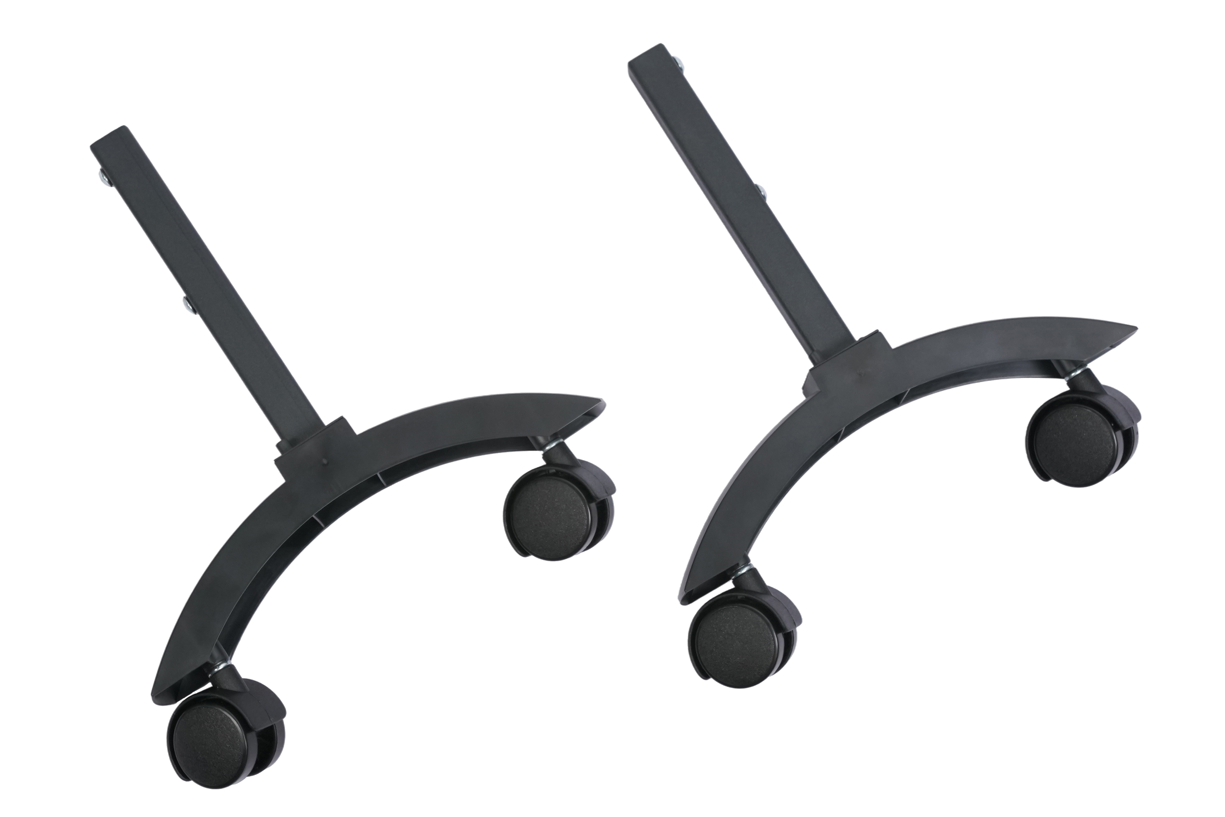 Изображение товара Комплект ножек Granit, Glassar черный с колесами